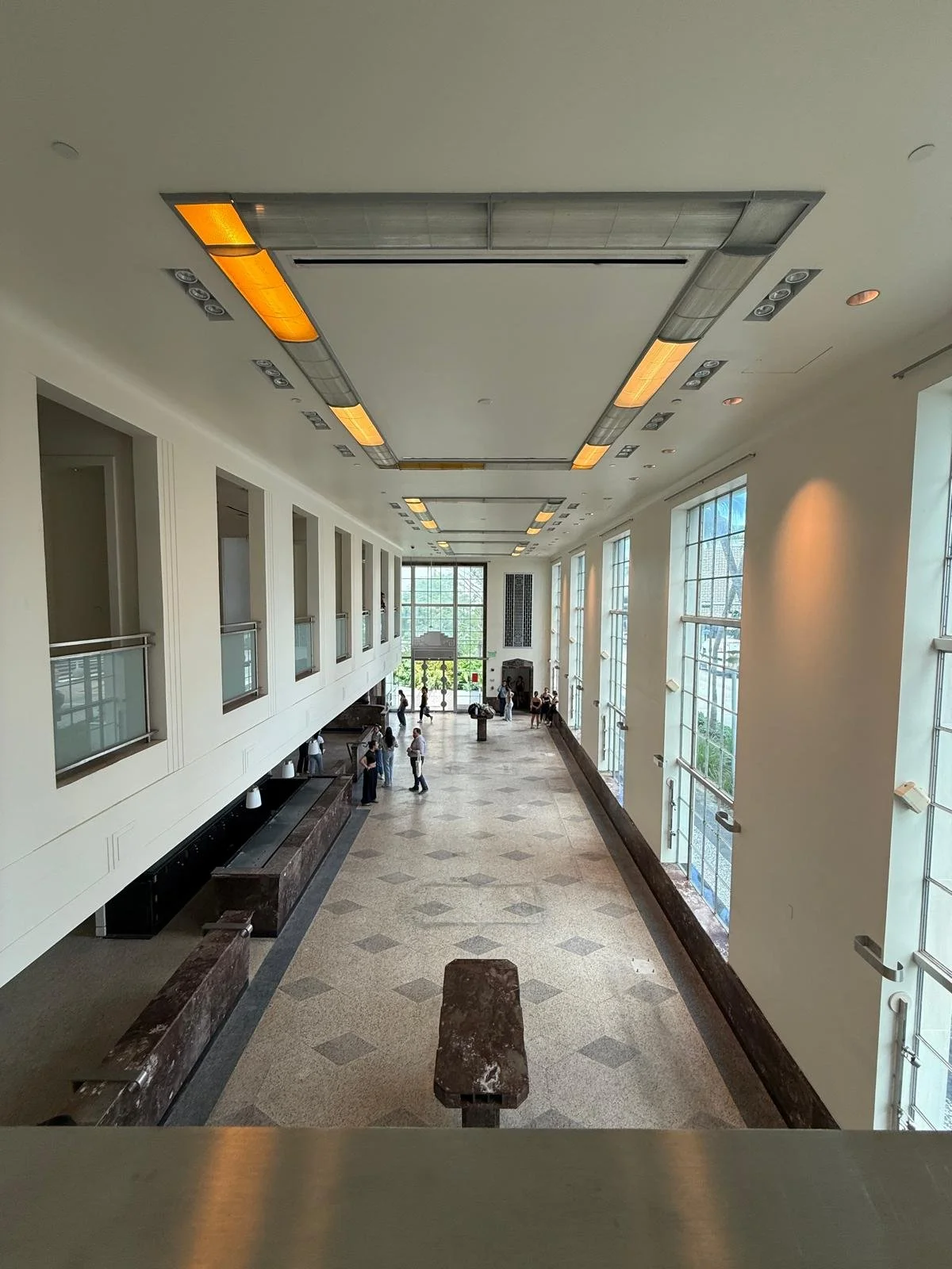 The existing building interior to show contrast of developed design