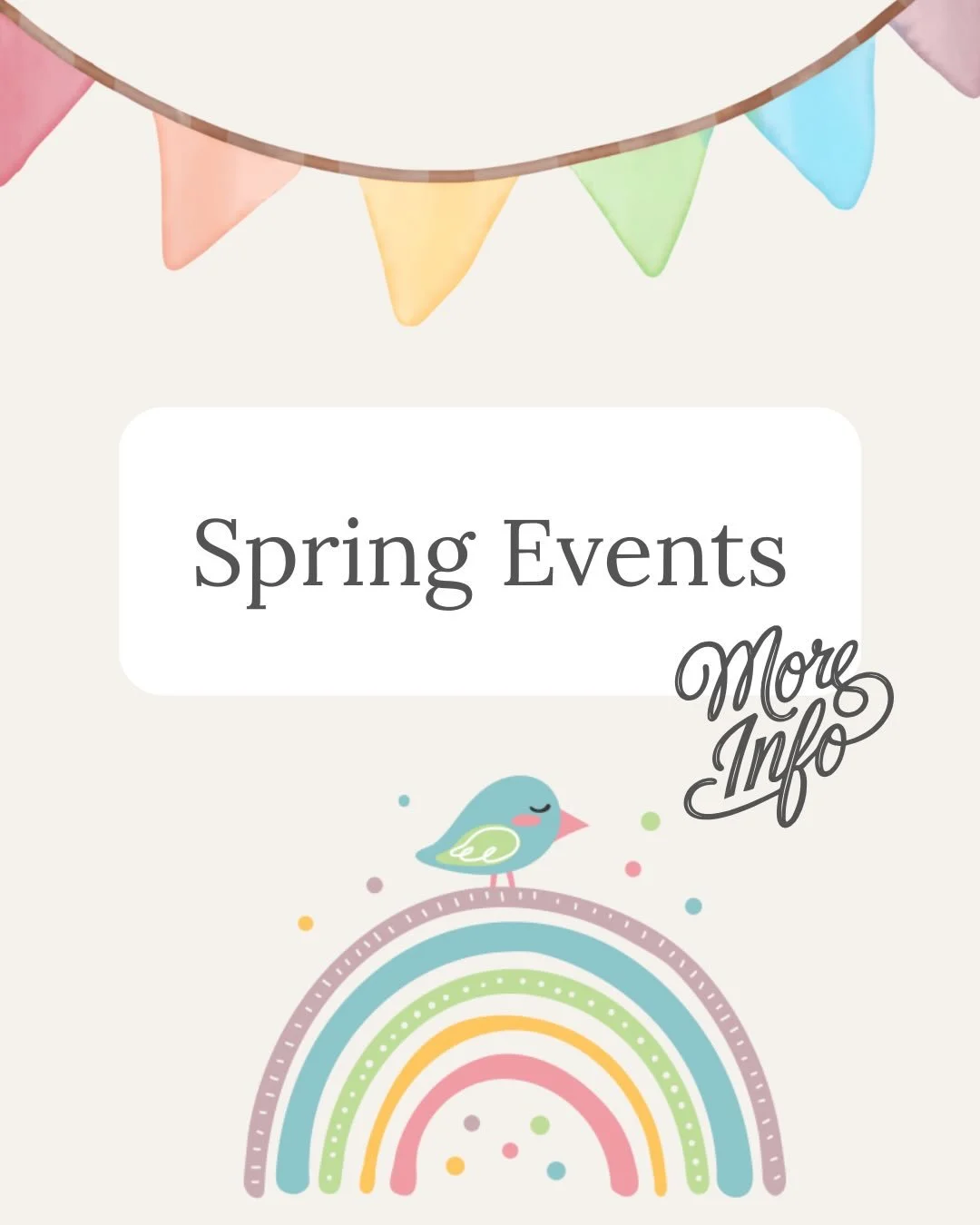 Sign-ups are officially open for most of our upcoming Spring Events!! Swipe to learn more and then head to myrainbowlane.com/events to get your spot! Spaces are limited in all events, so book soon! 🌈✨ We can&rsquo;t wait to see you!