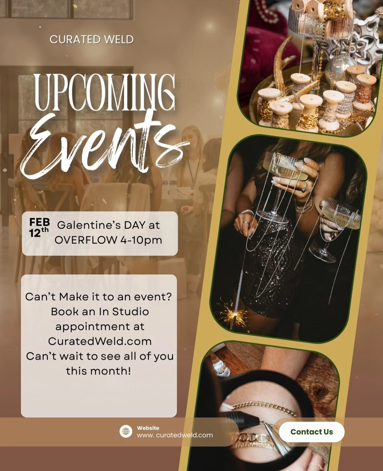 February is here! Love is in the air 💞💕 Starting the month off with a Galentine&rsquo;s day event at @overflowlkn.  New Chains will be dropping this month for HIS &amp; HER for a limited time! #permanentjewelry#timelessdesign#his&amp;her#lkn#davids