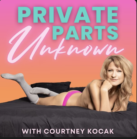 Thumbnail for podcast titled 'Private Parts Unknown' with Courtney Kocak.
