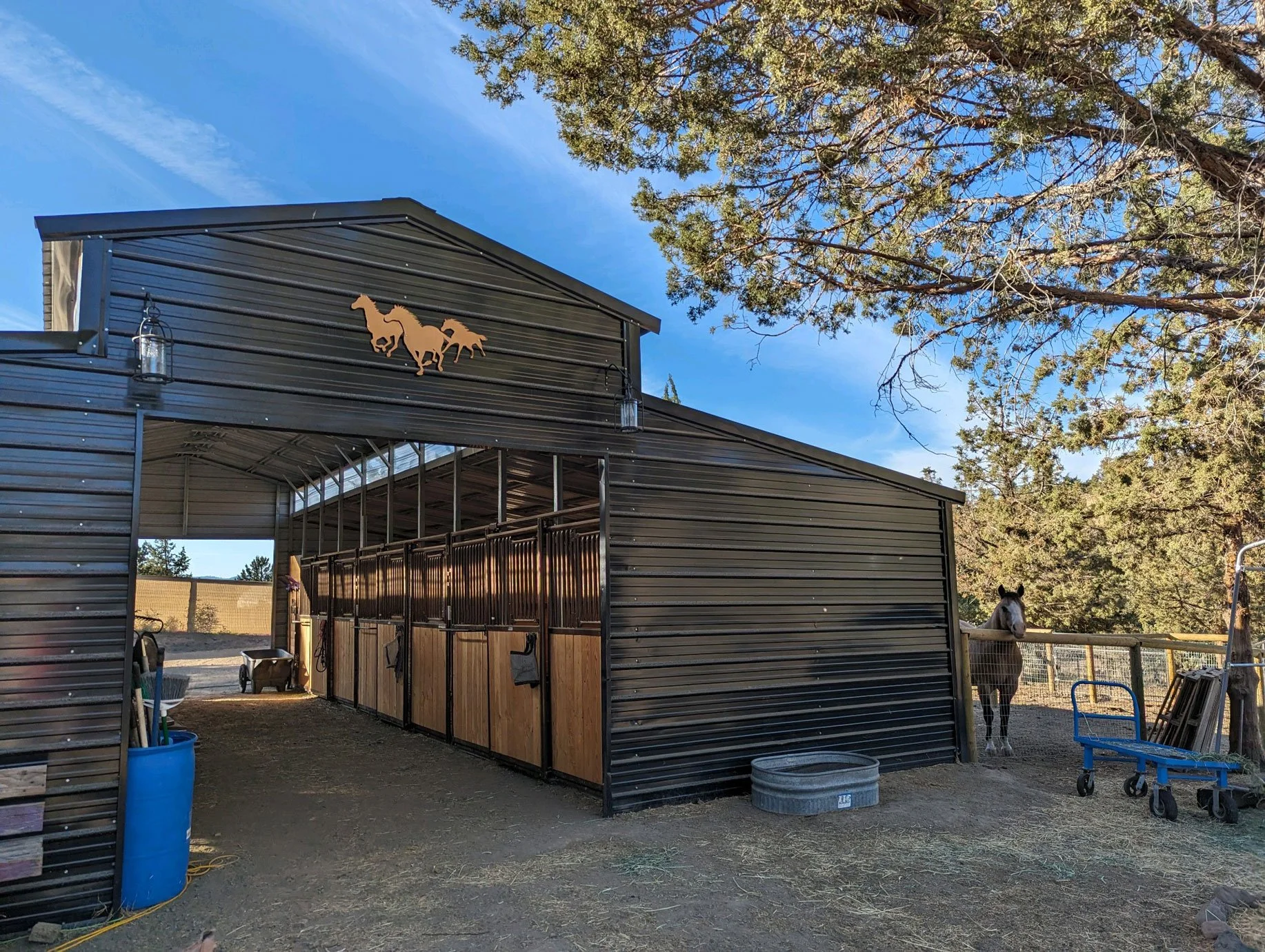 Heavy Metal Carports barn stable design