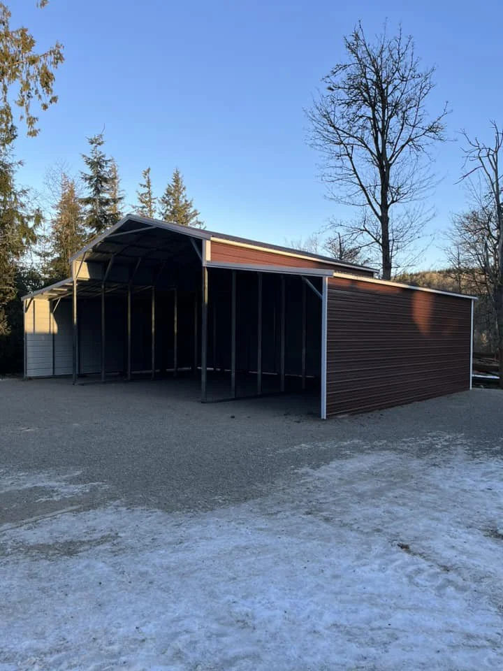 Heavy Metal Carports Horizontal A-Frame Barn