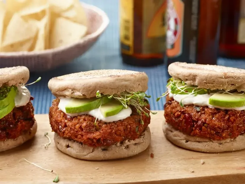 Food Network Chili Bean and Bulgur Burgers Photos.webp