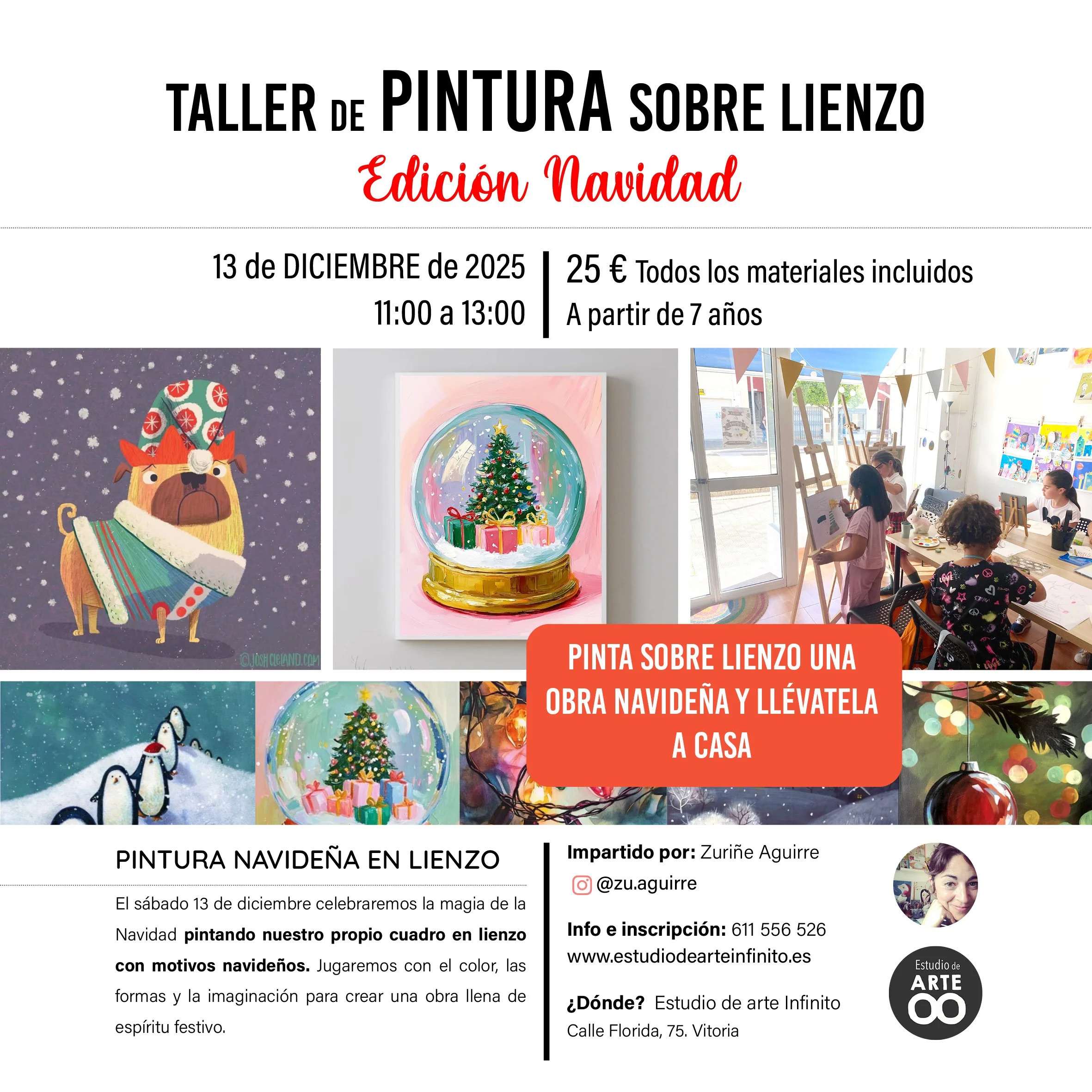 TALLER DE PINTURA SOBRE LIENZO