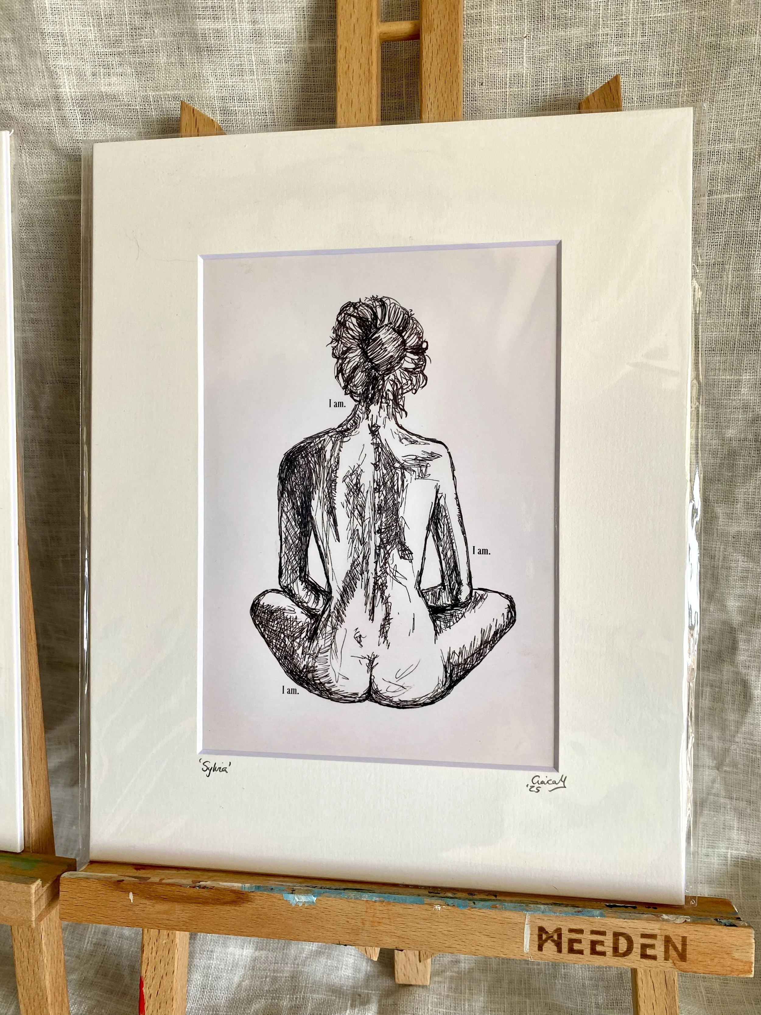 Sylvia 8x10 Mounted Print