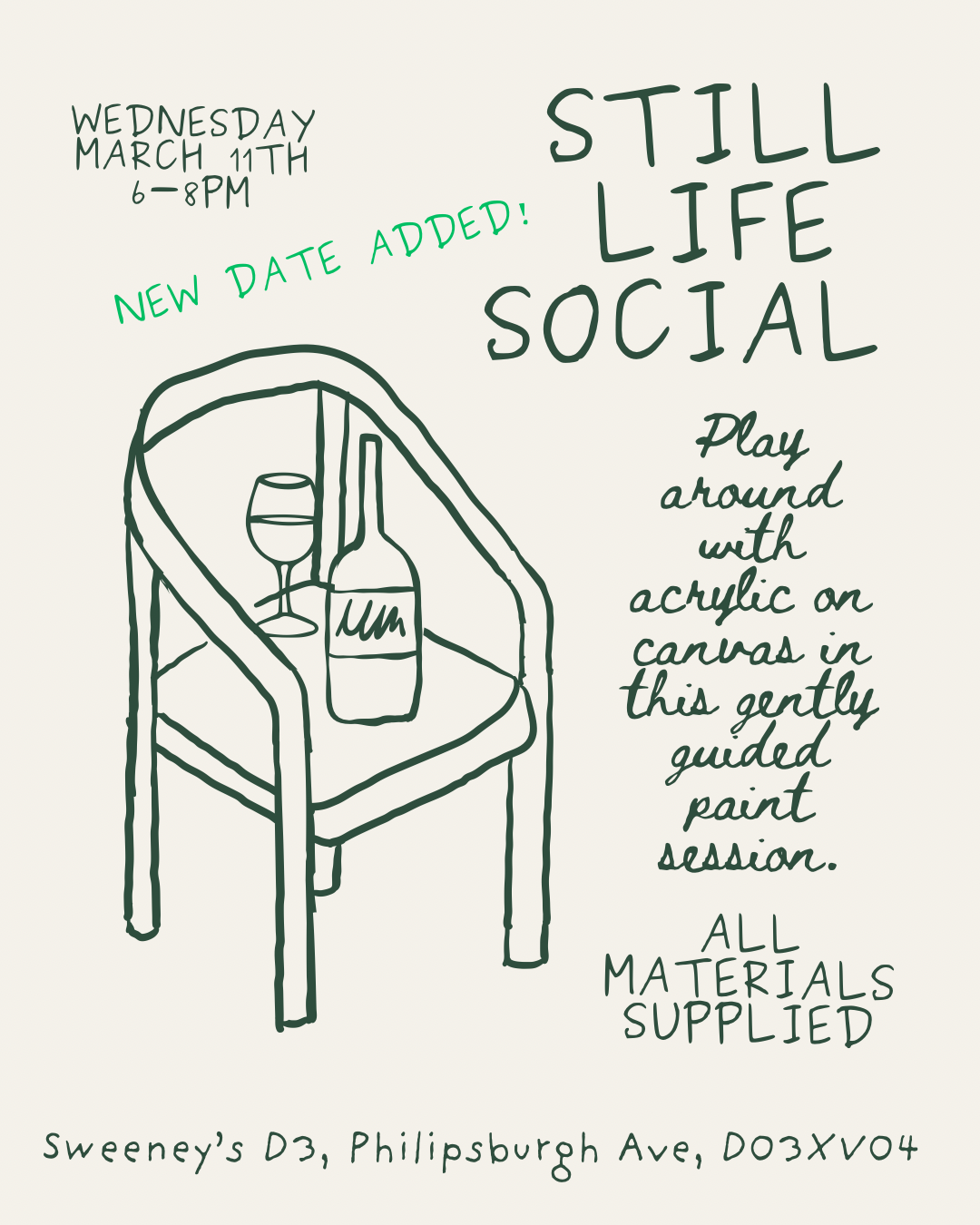 Still Life Social: A Painting Workshop for Beginners (Second Date Added!)