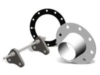 Assorted mechanical pipes and flanges