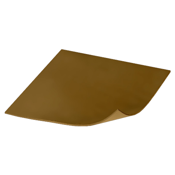Brown sheet of paper with a curled corner