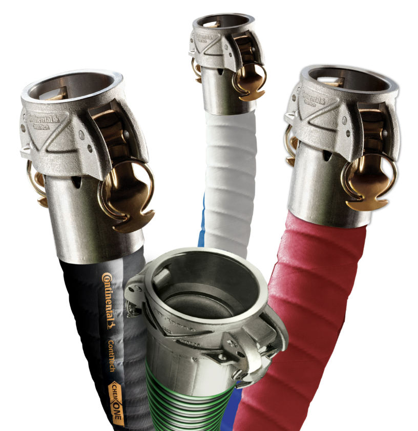 Four bicycle handlebars with different colored grips and gear shifters, viewed from the front against a white background.