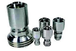 Set of five shiny metal socket wrenches of varying sizes.