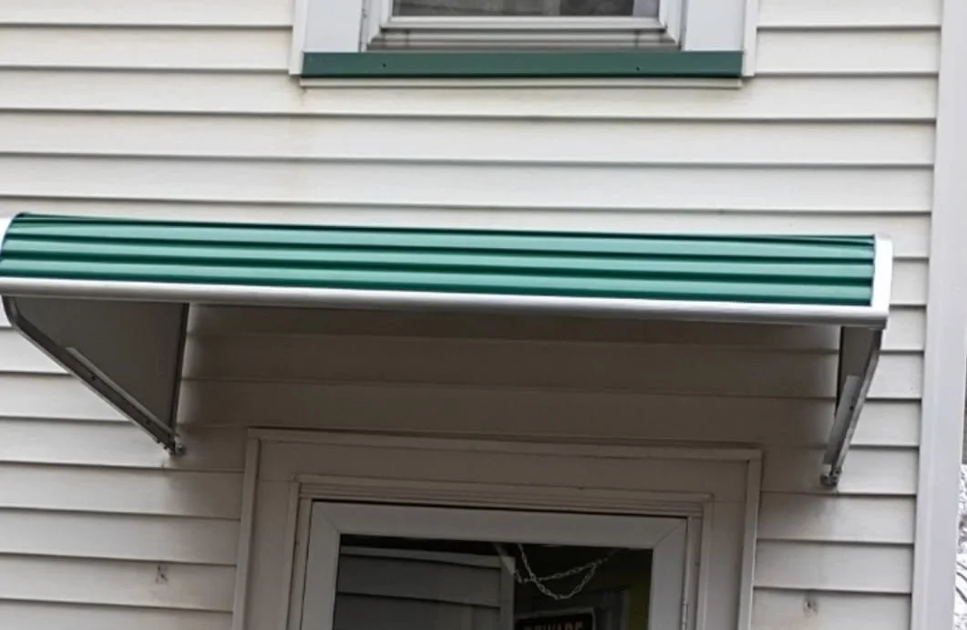 New Custom Metal Awning Installed with Precise Color Match