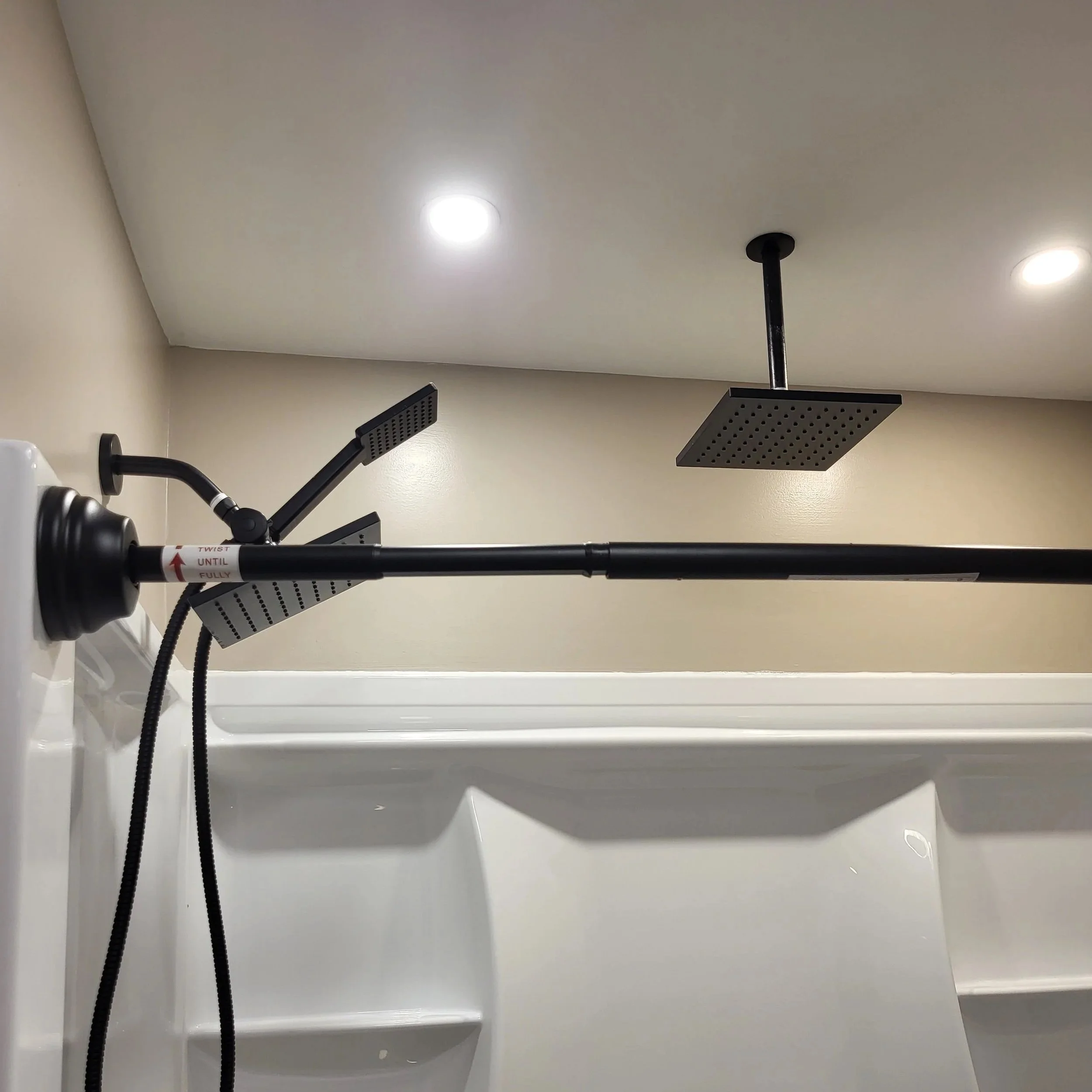 Ceiling-Mounted Rainfall Shower Upgrade