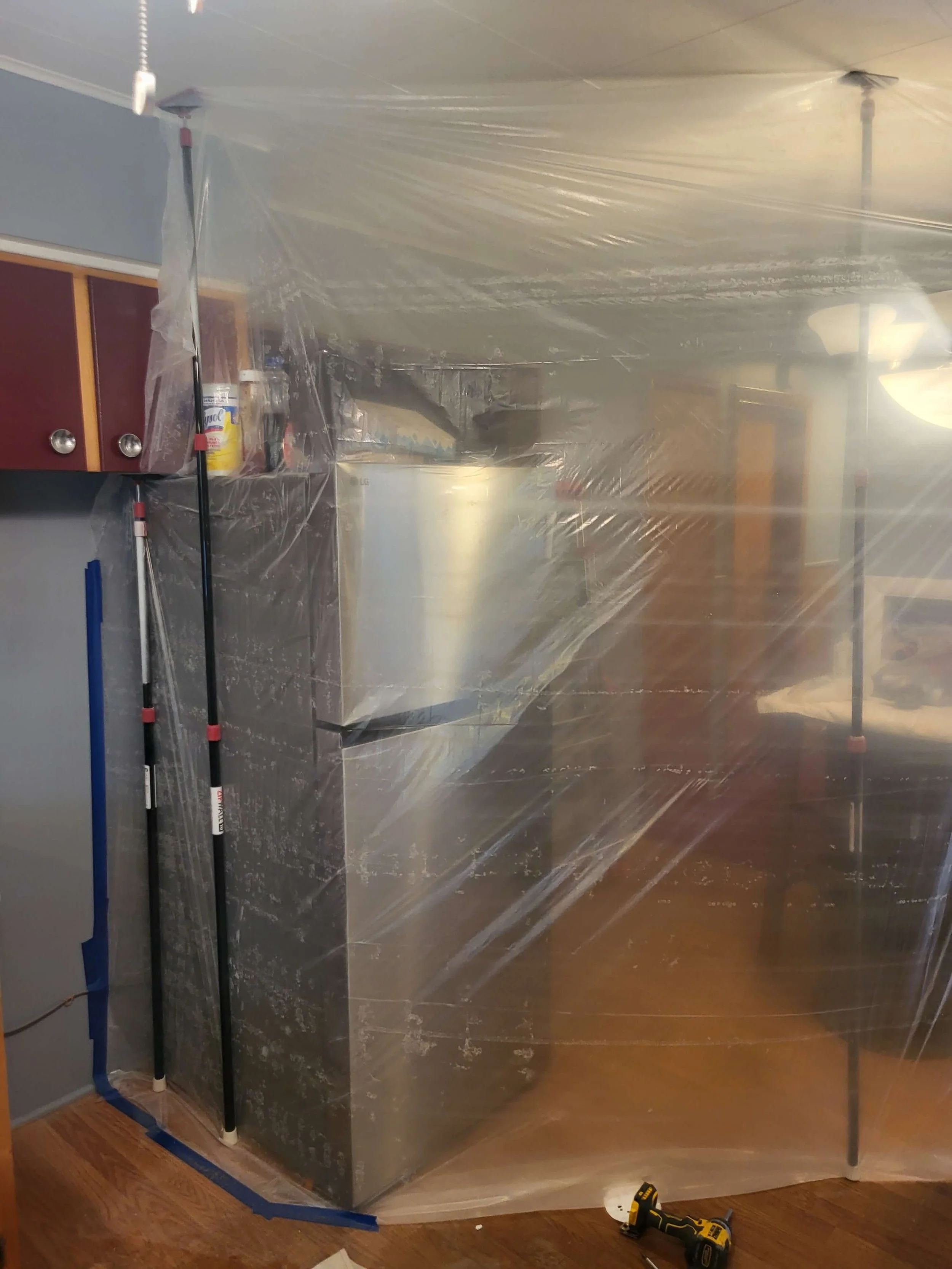 Clean and Contained Remodeling Work Area