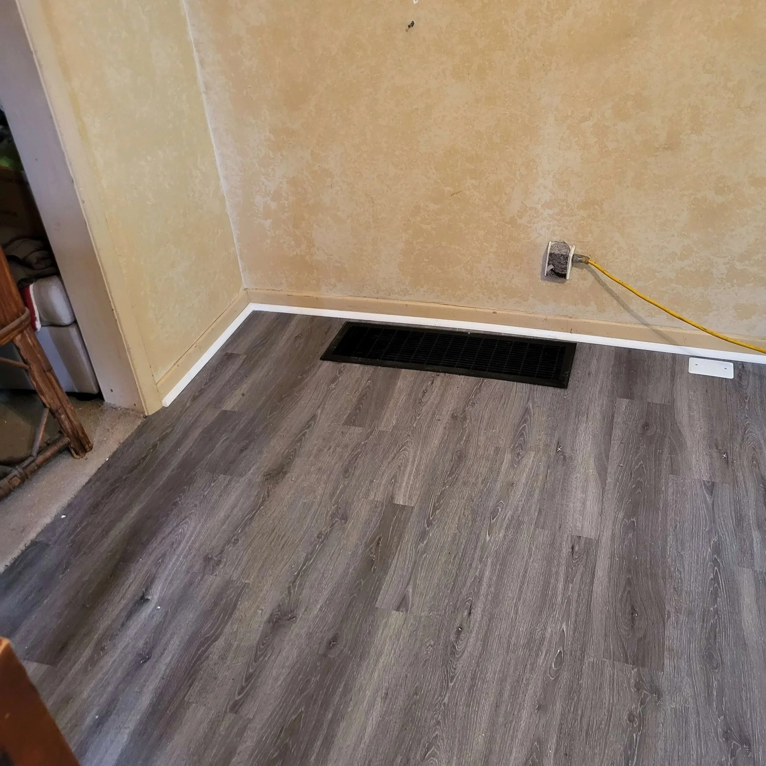Dining Room Flooring Upgrade – Stick-Together Vinyl