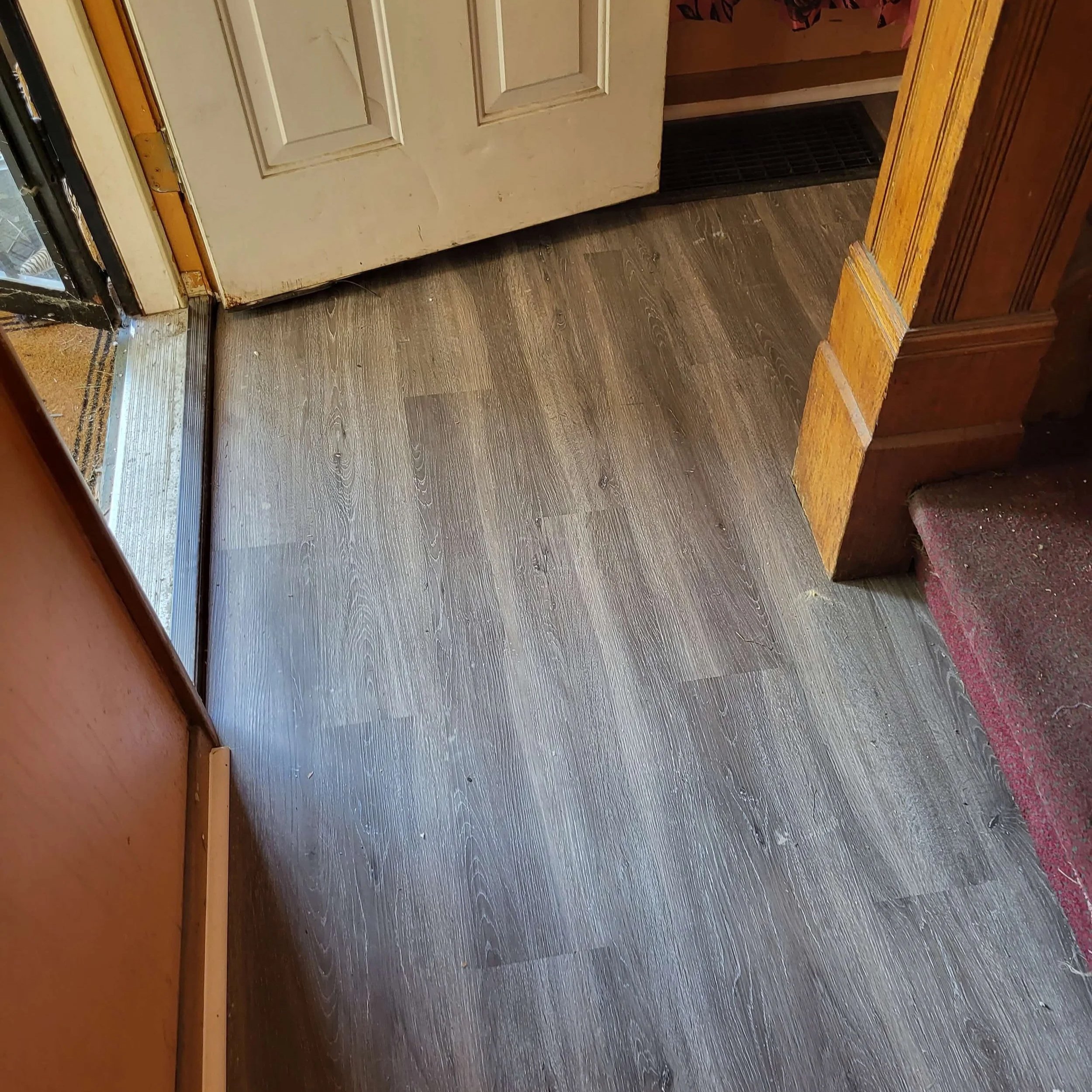 Hallway Floor Upgrade – Stick-Together Vinyl Installation