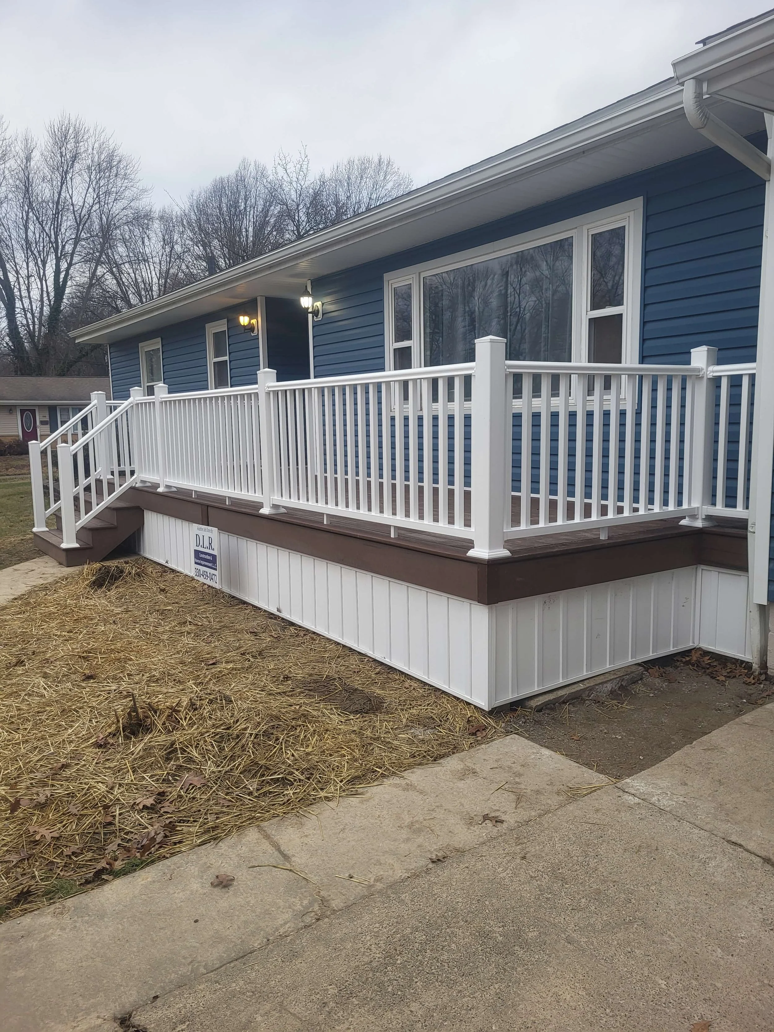 Improved Curb Appeal with New Front Deck