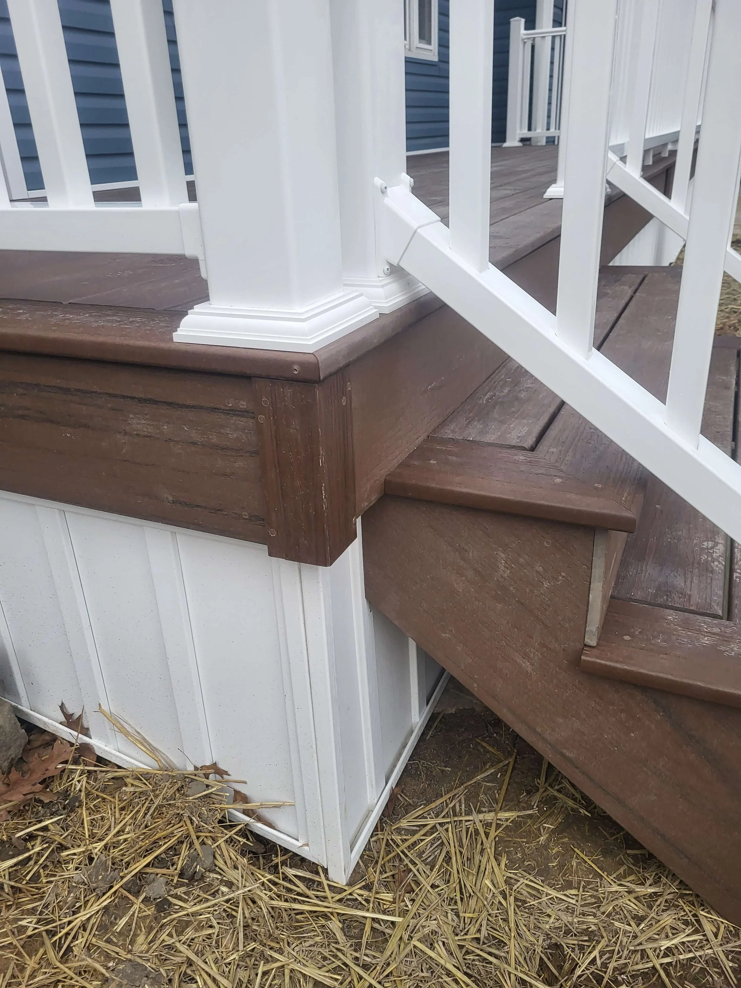 Composite Deck Steps Construction