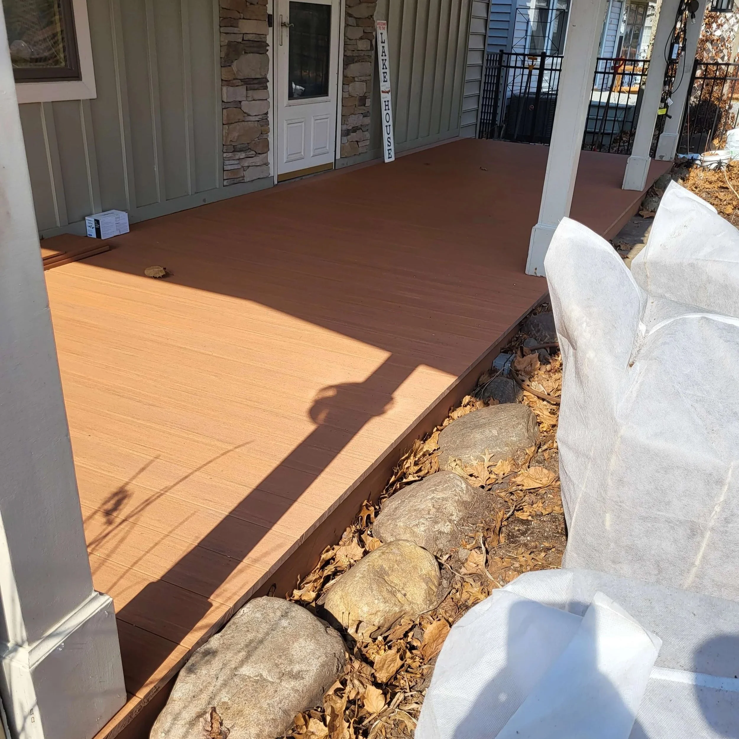 Front Porch Makeover Overview with Enhanced Curb Appeal