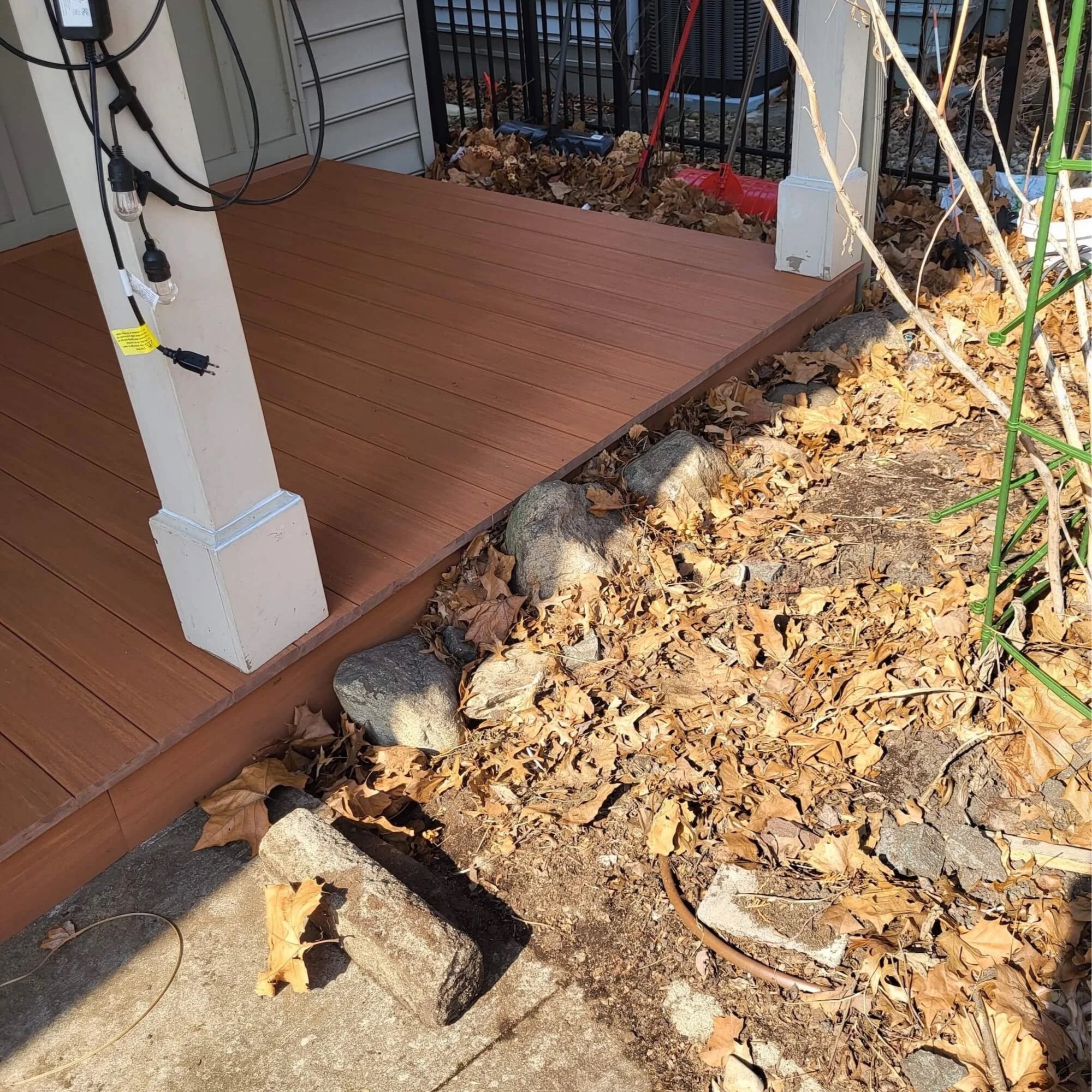 Front Porch Composite Decking with Clad Board