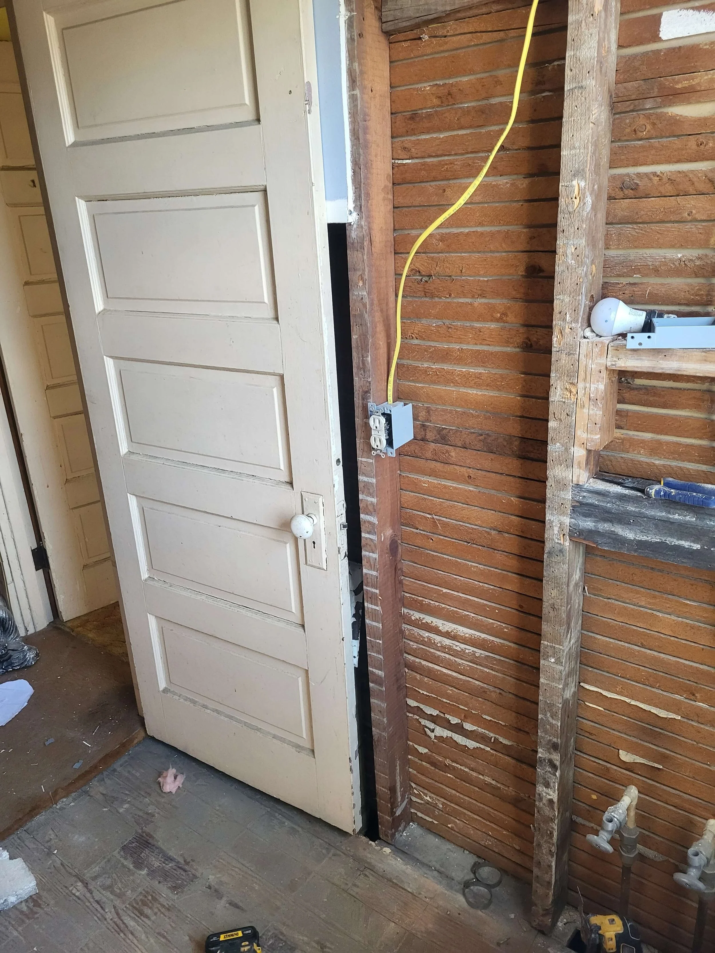 After Demolition, New Electrical Box 