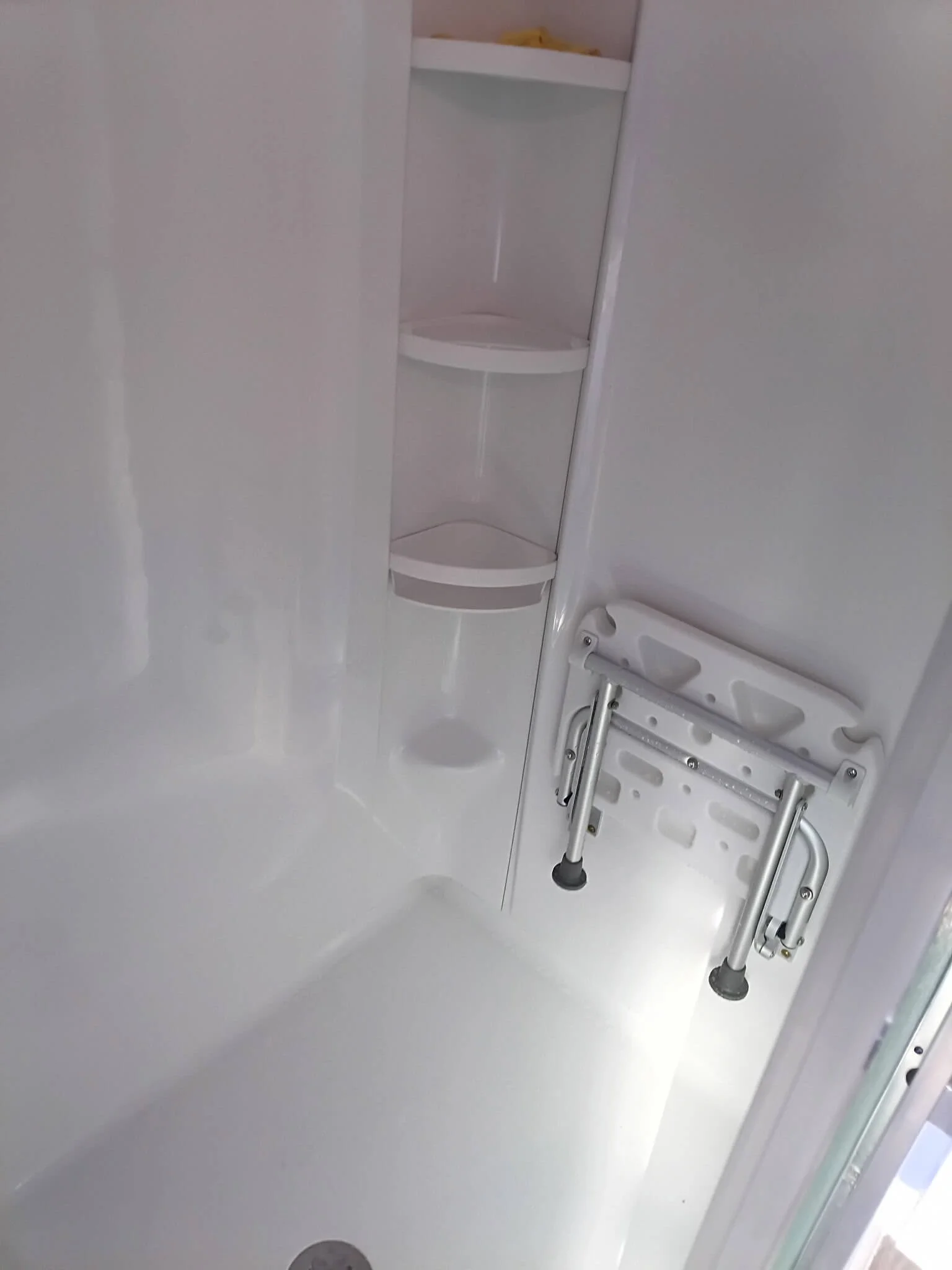 Bathroom Shower Seating and Fixture Upgrade