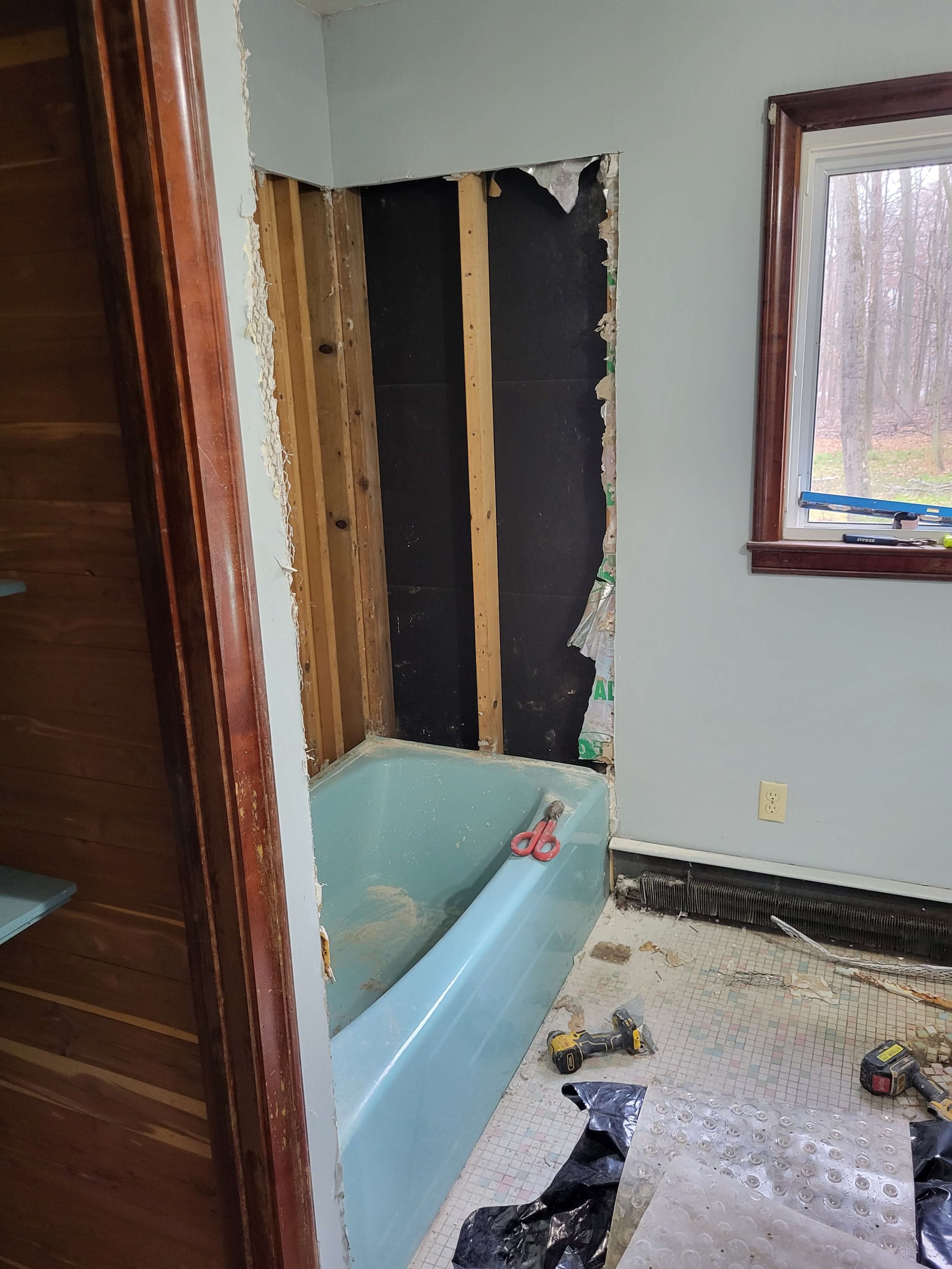 Outdated Bathroom Demolition Before Remodel