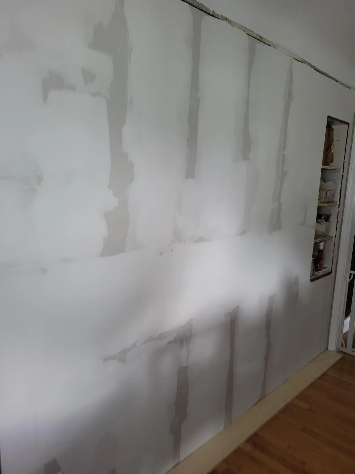 Custom Bathroom Wall Mud Work