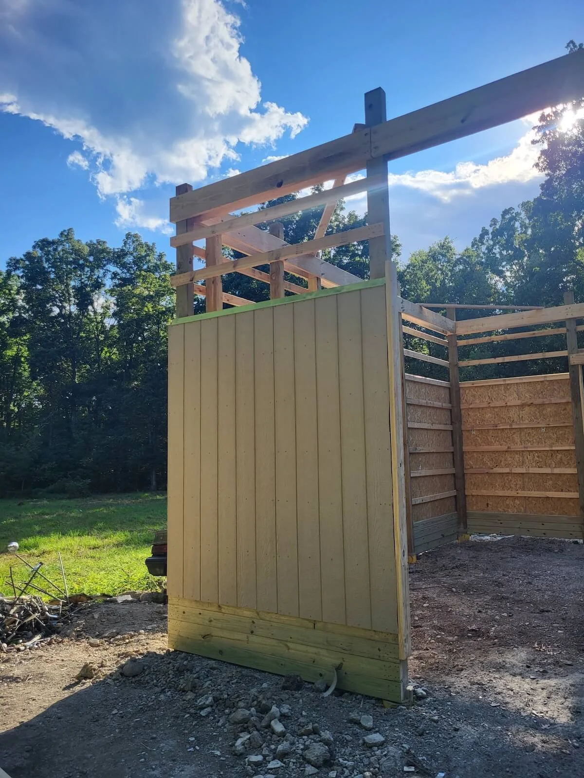 Exterior T111 Wood Siding Installation
