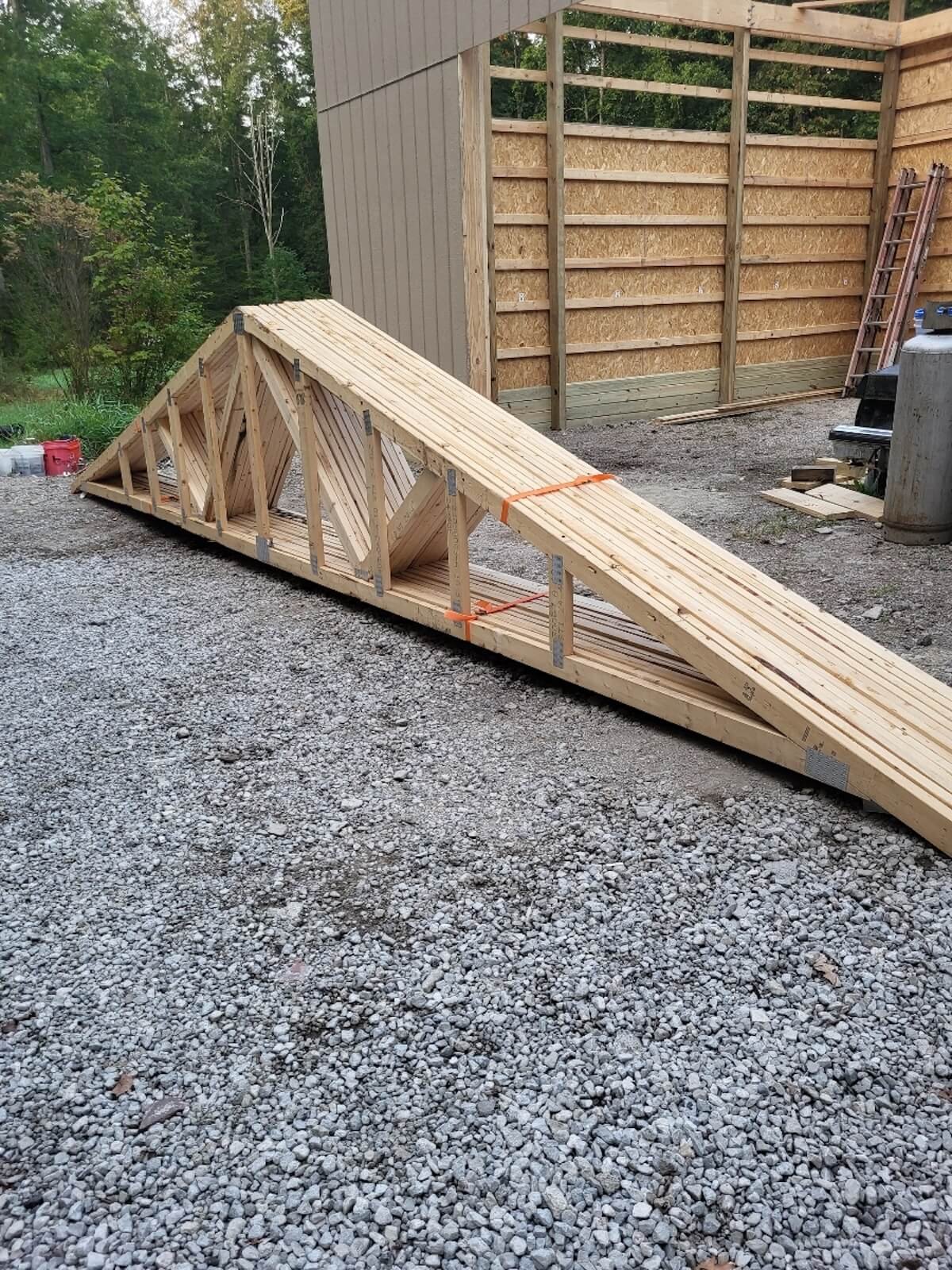 Roof Truss Support Framing Commencement