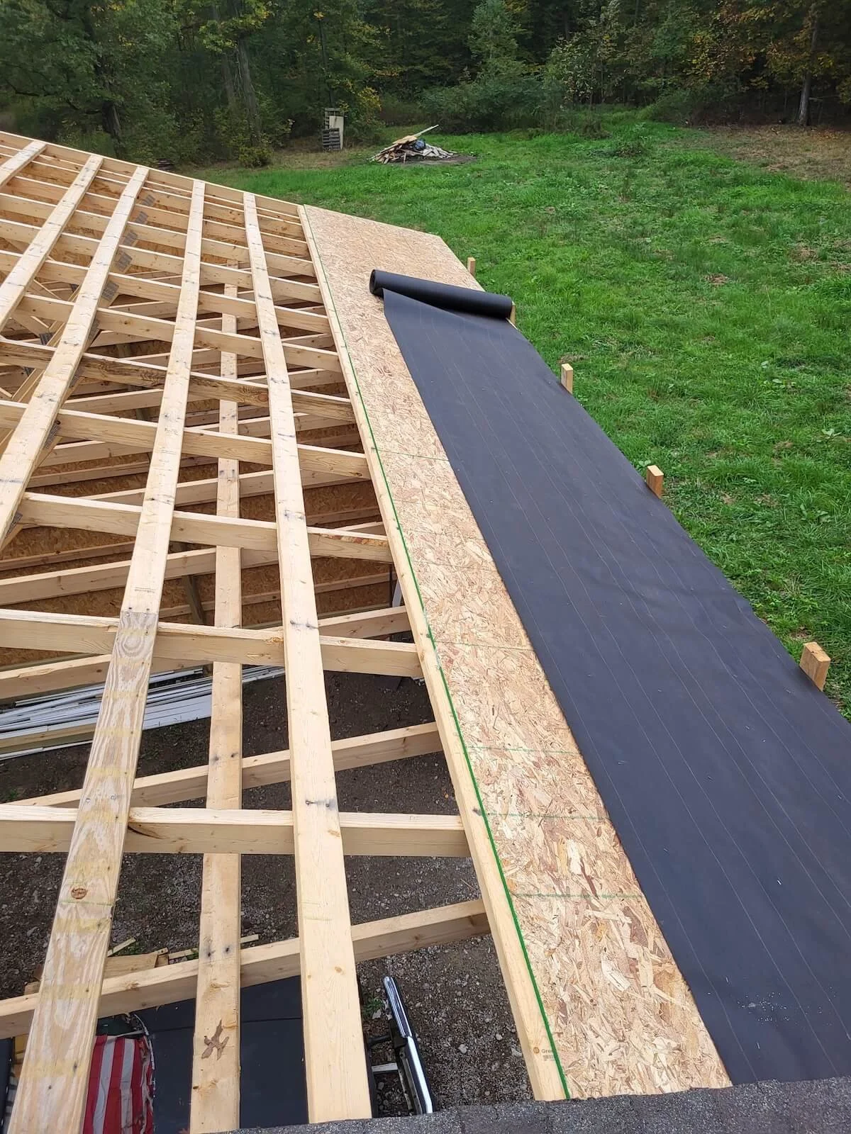 Roofline Purlins and Decking Stage