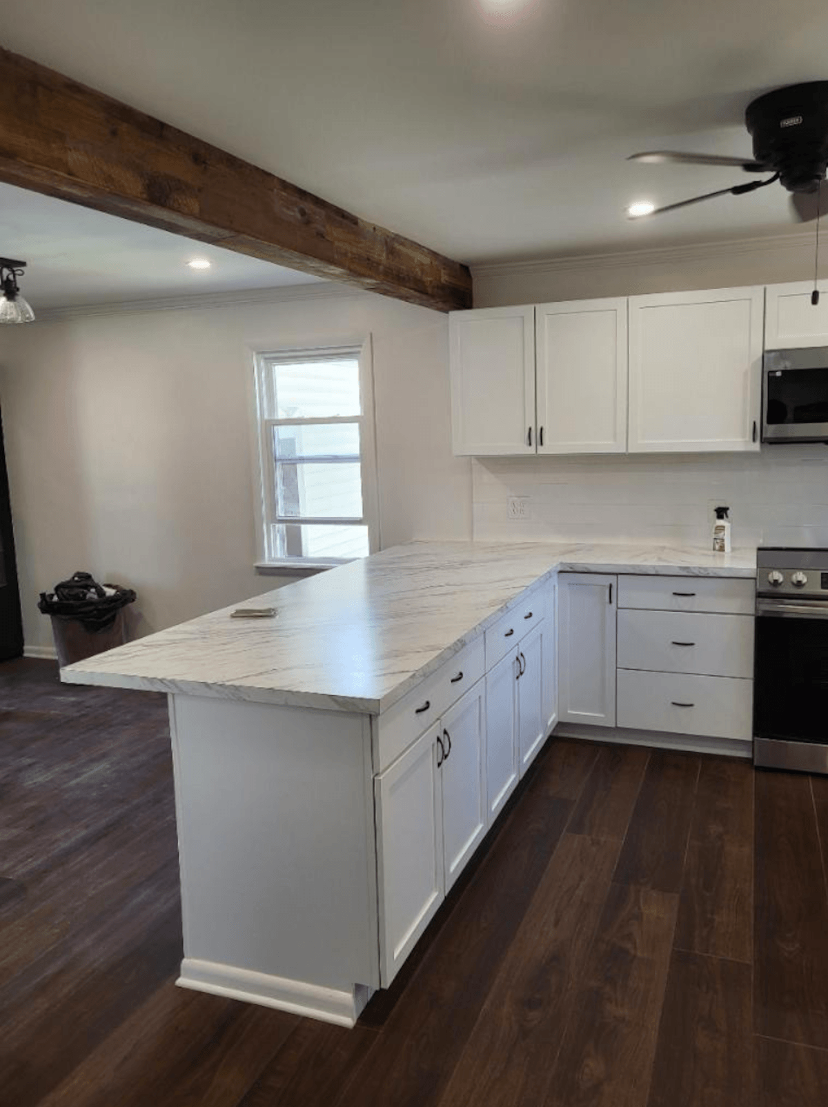 Kitchen Island After Wall Removal