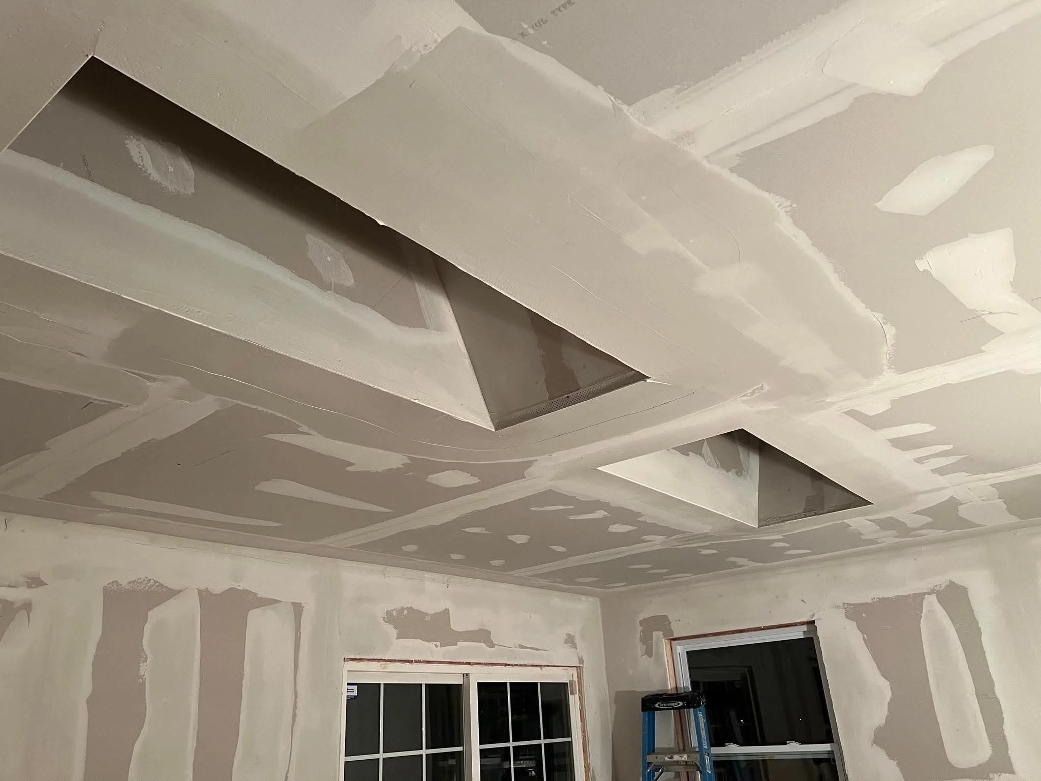 Sky lights/ Drywall & Mud Stages