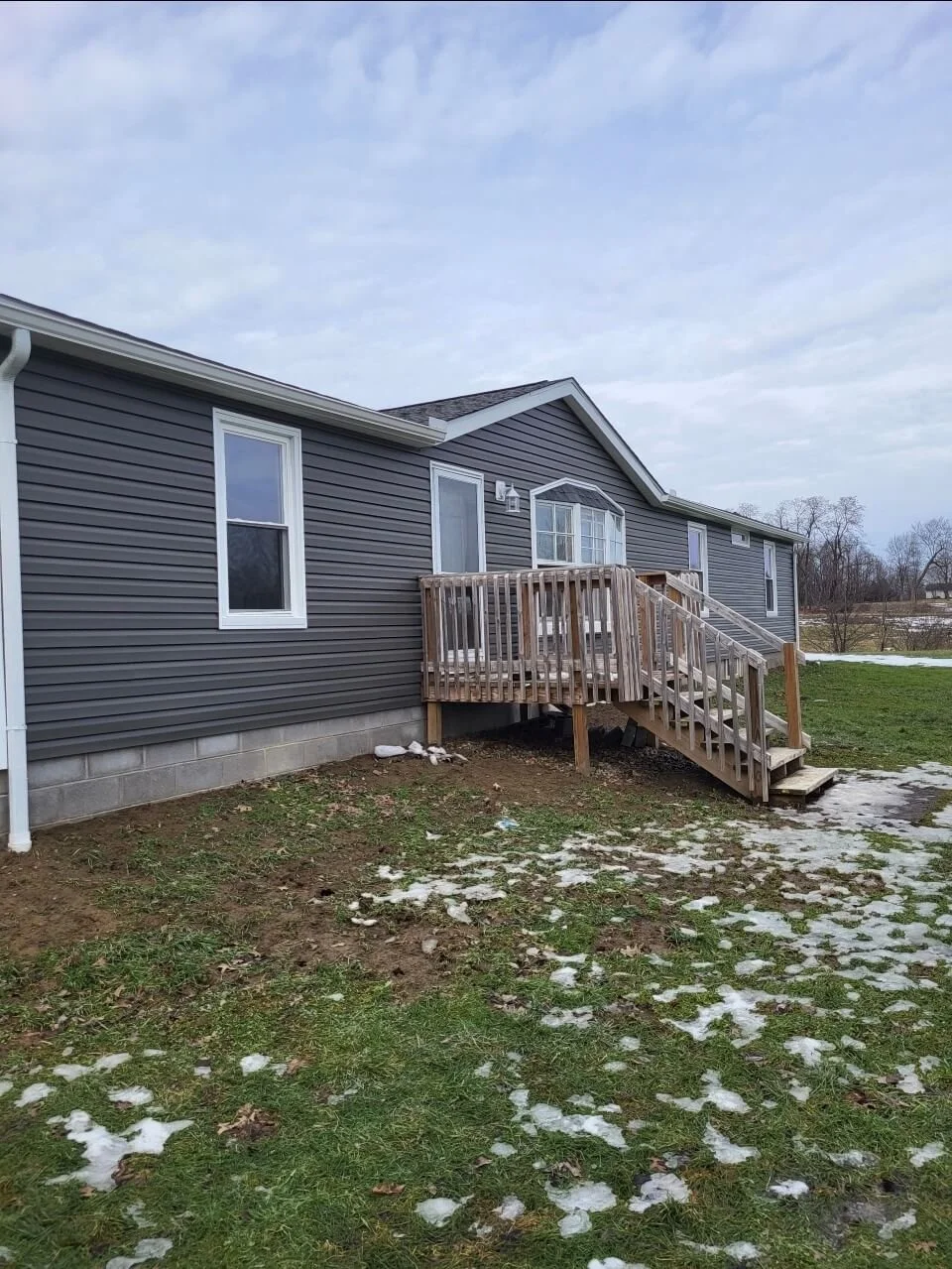 Newly installed siding on Northeast Ohio home showing clean exterior finish