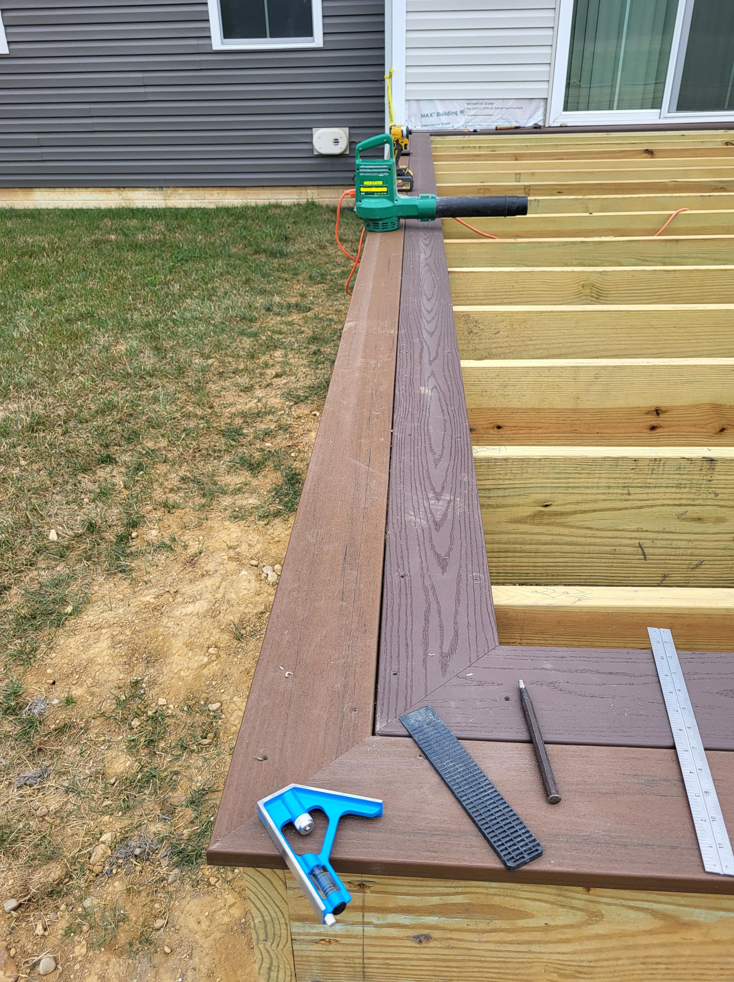 Quality Materials Bought Locally For Deck Construction Project.