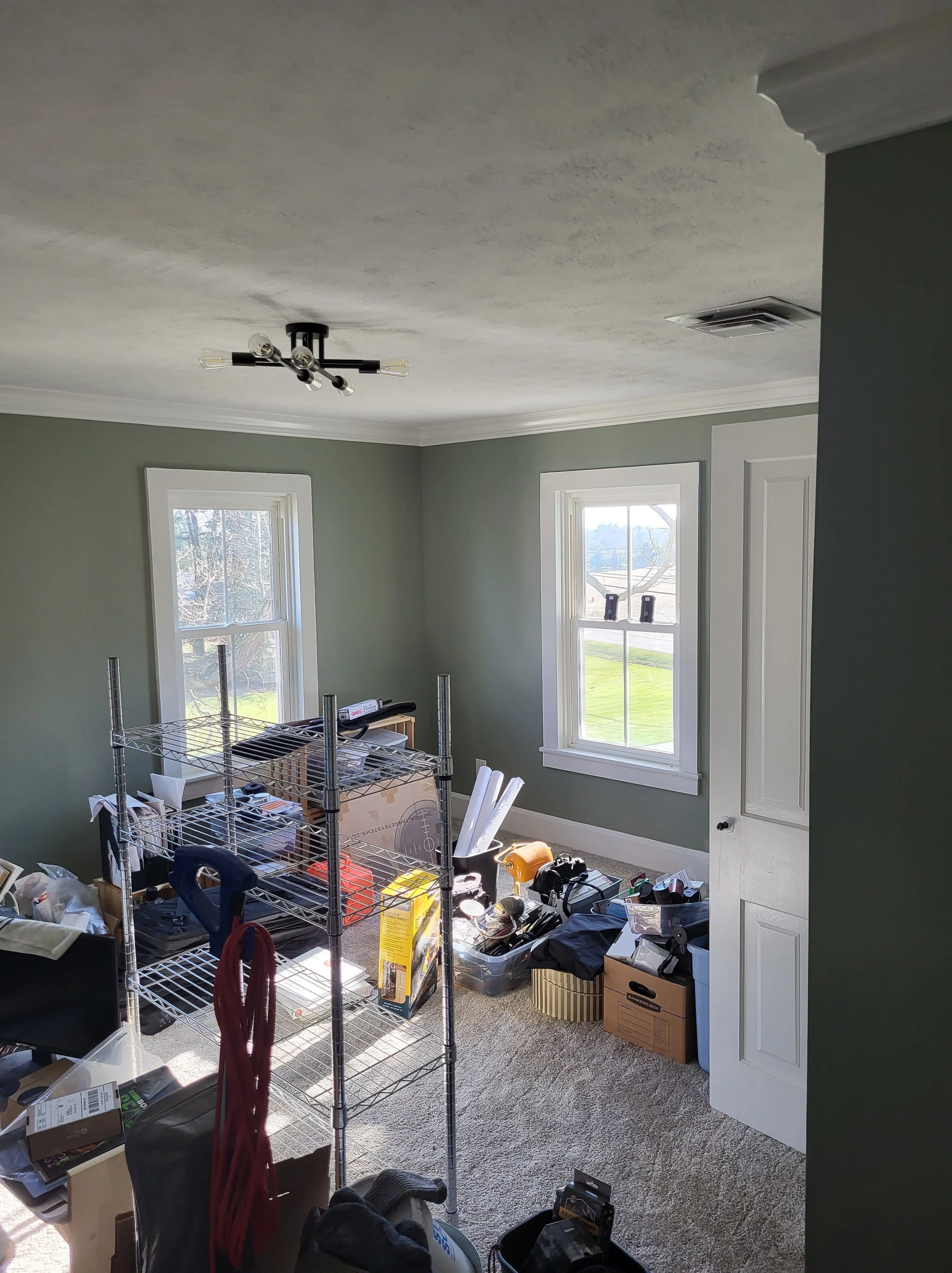 Drywall, Patch and repair/ Carpentry, Painting, Fixtures, Carpet