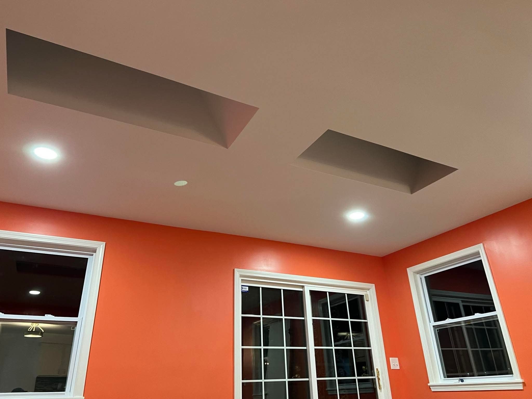 Finals On Skylights after all sanding and painting.