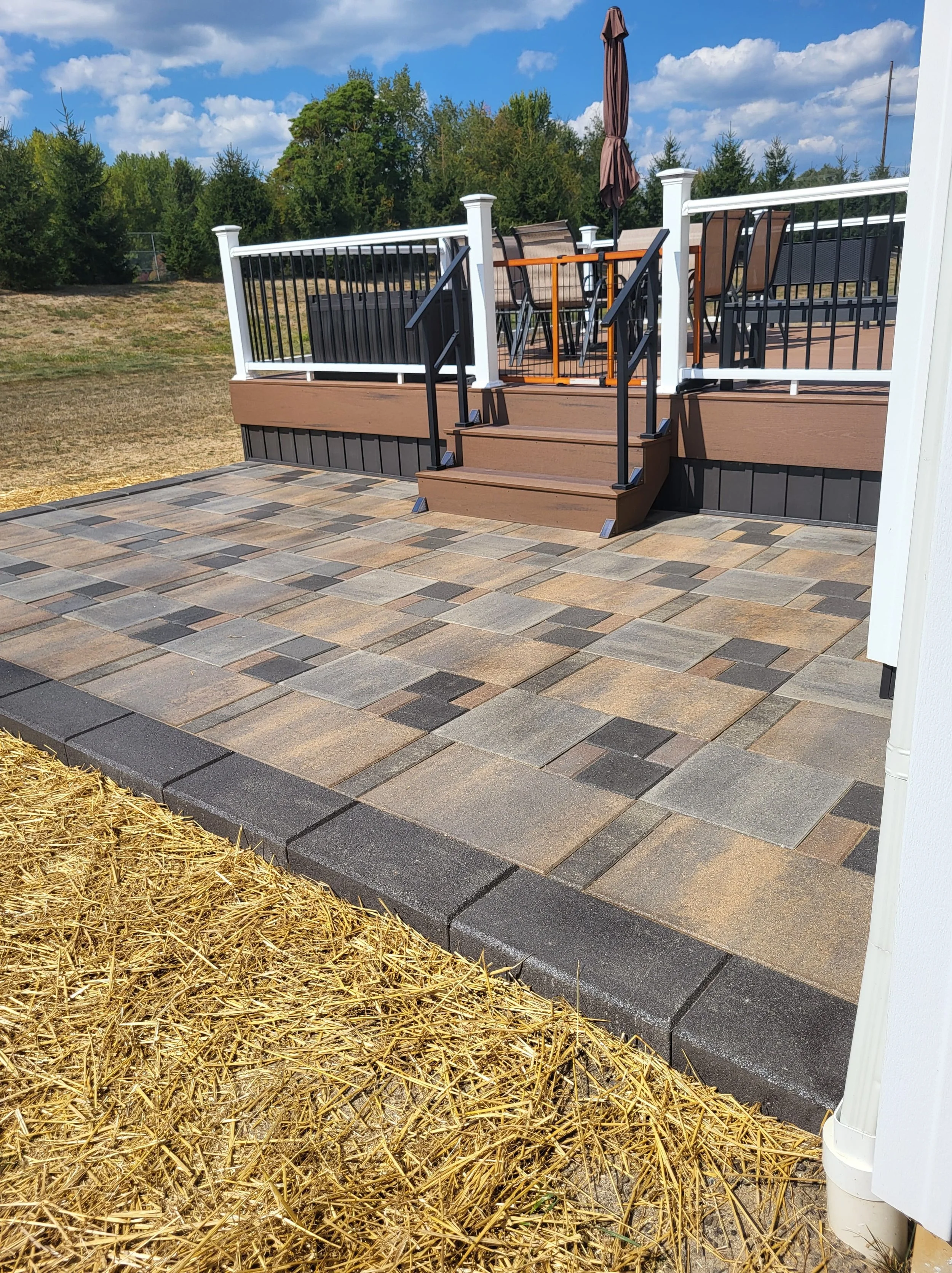 View Of Deck Construction from the road/ finished