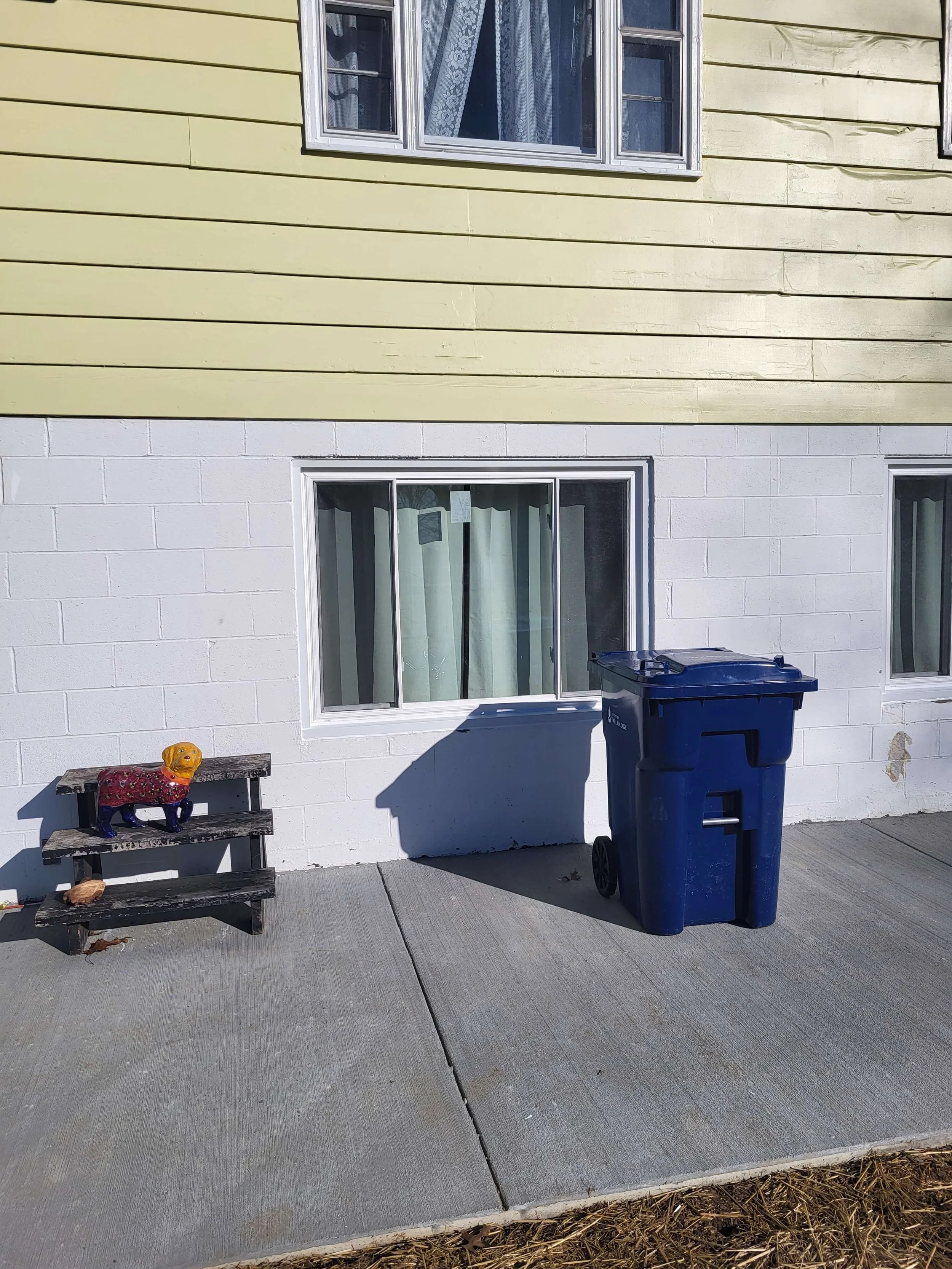 Dlr construction project newly installed energy efficient vinyl sliding window on a residential home in Northeast Ohio