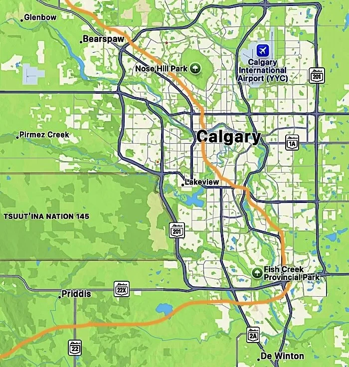 Handyman Calgary Map