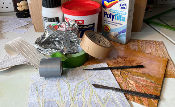 Collagraph Printmaking- with a focus on drypoint, carborundum and an exploration of Tetrapak printing with Judy Preston 2 day workshop 19th and 20th June 2026