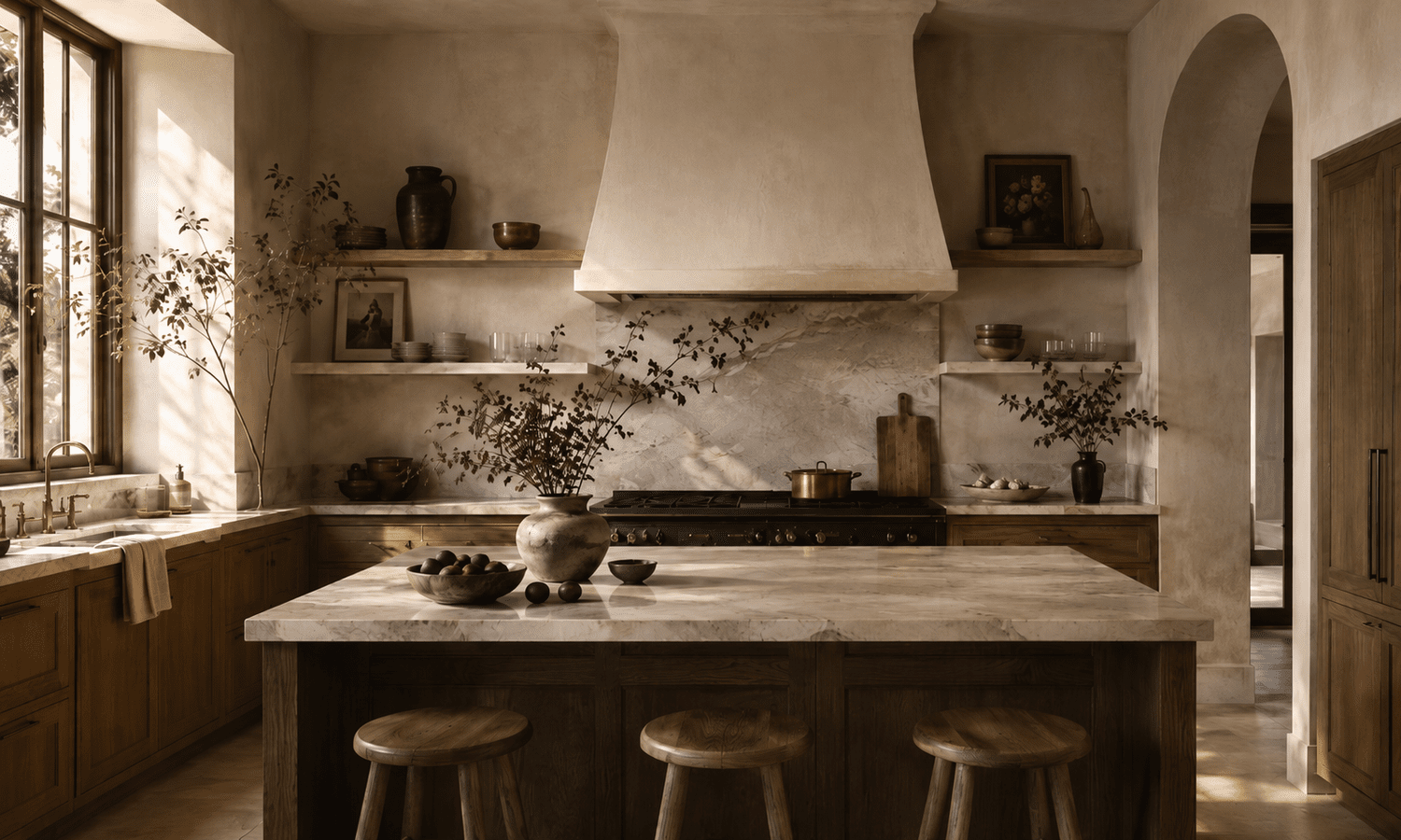 A lived-in kitchen