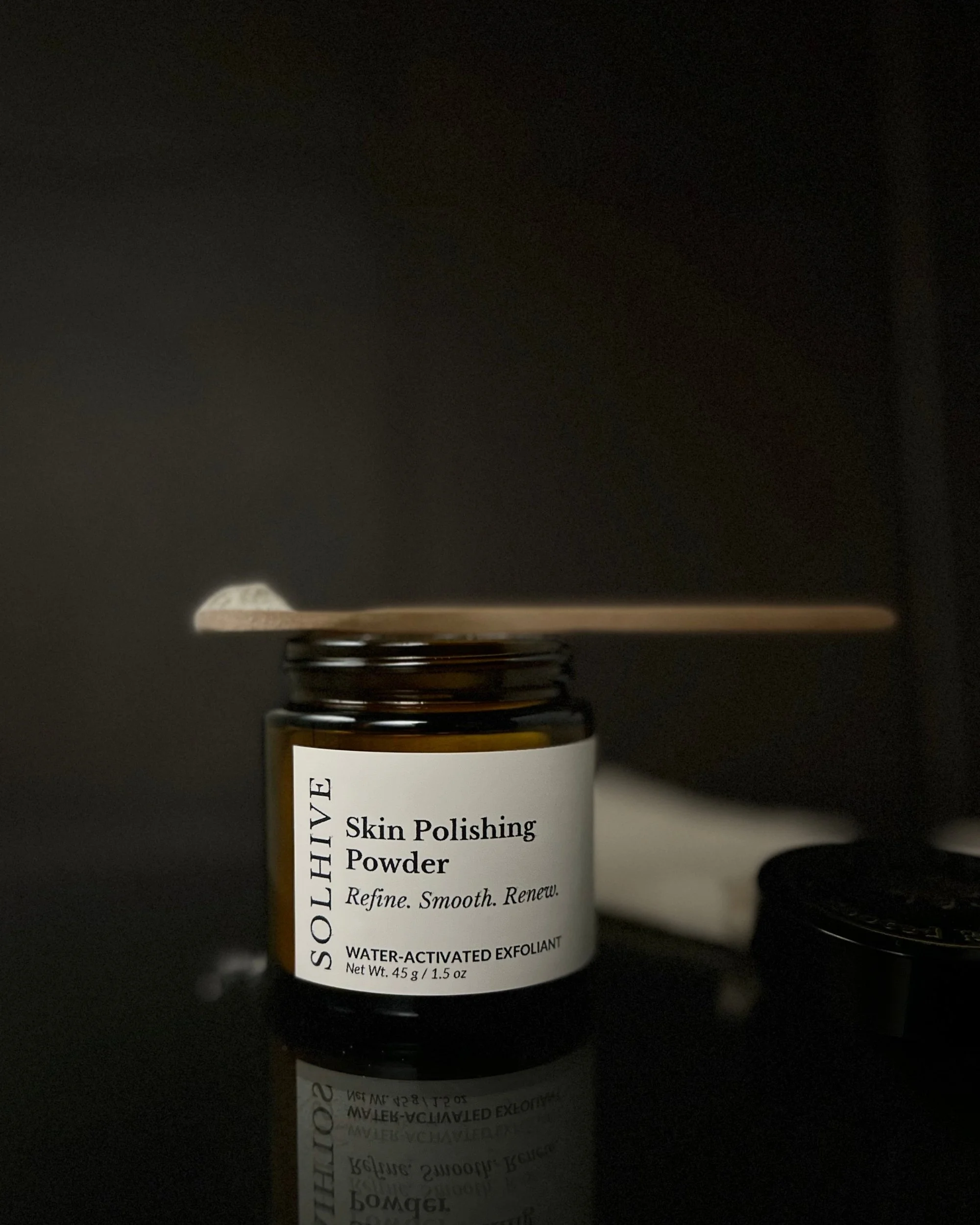 Skin Polishing Powder Open with Spoon.jpg