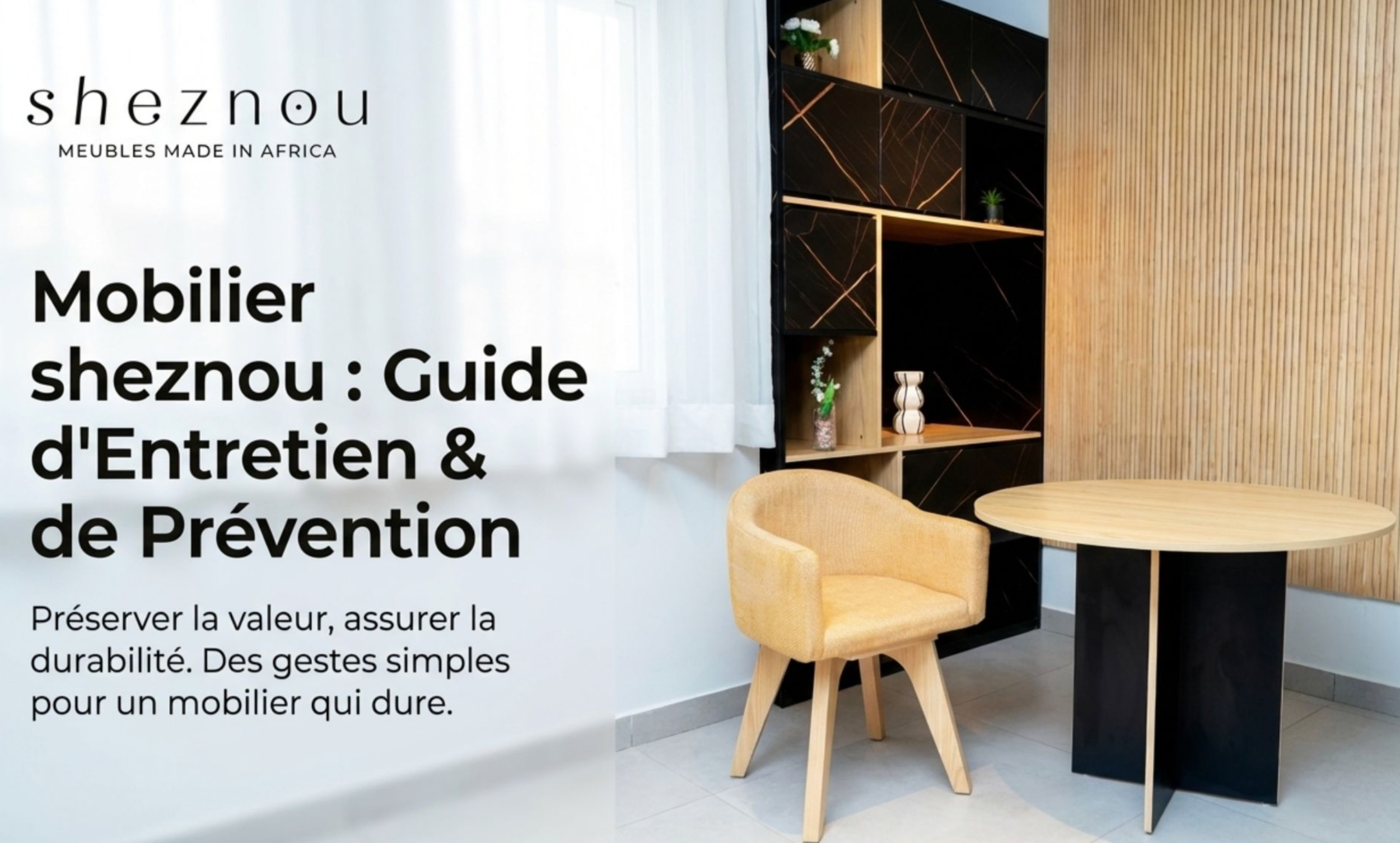 Formation pour nettoyage et usage de mobilier au Sénégal