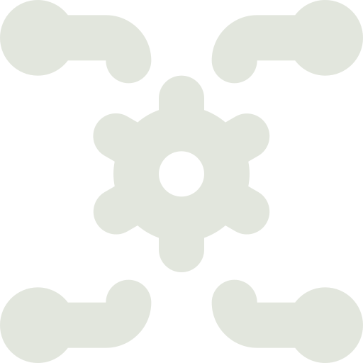 Symmetrical abstract design with rounded shapes on a black background.