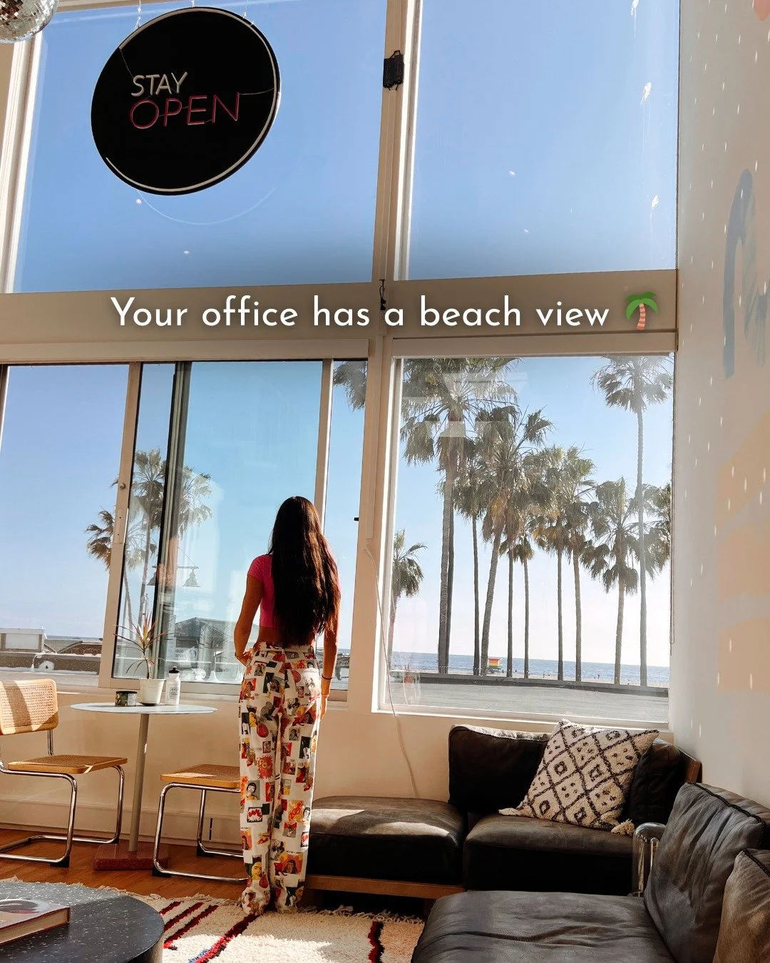 Why work from home when you can work from here?

Make Stay Open your office.

Book a pod today. 🌴

#stayopen #venicebeach #podhotel