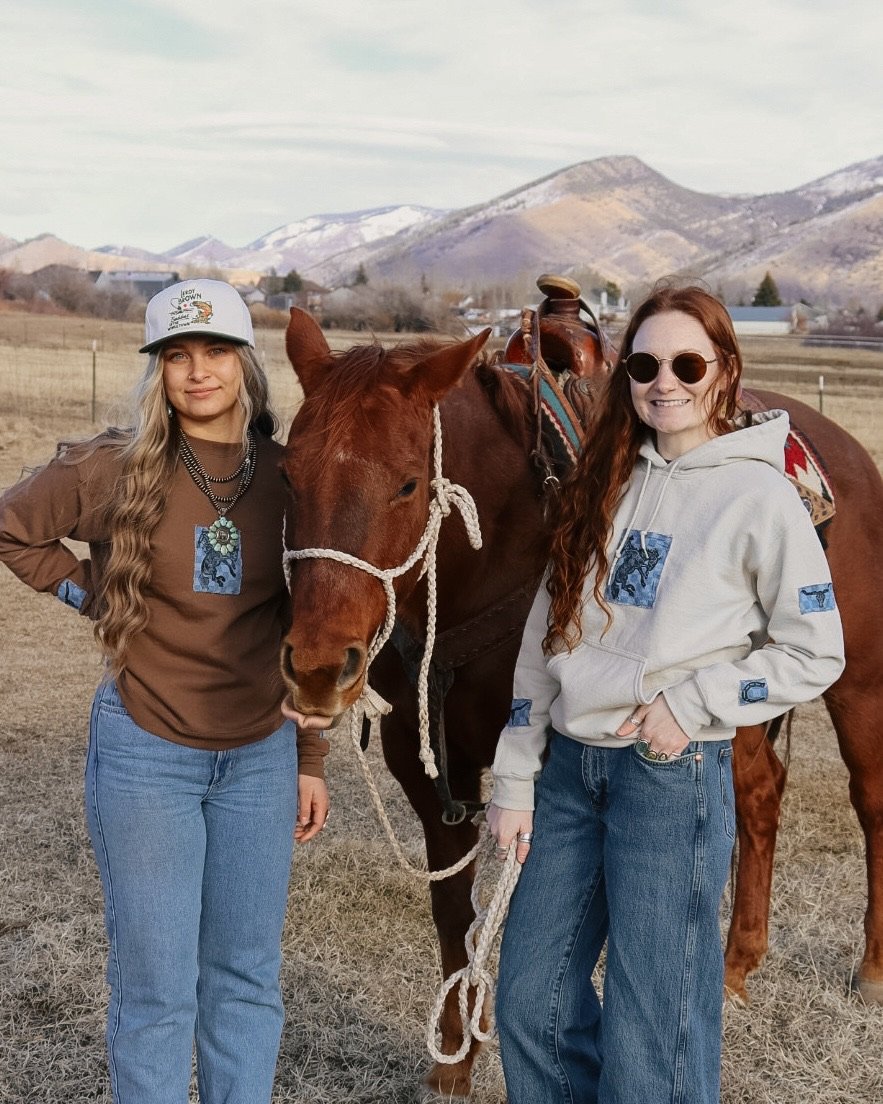 checkered denim patchwork