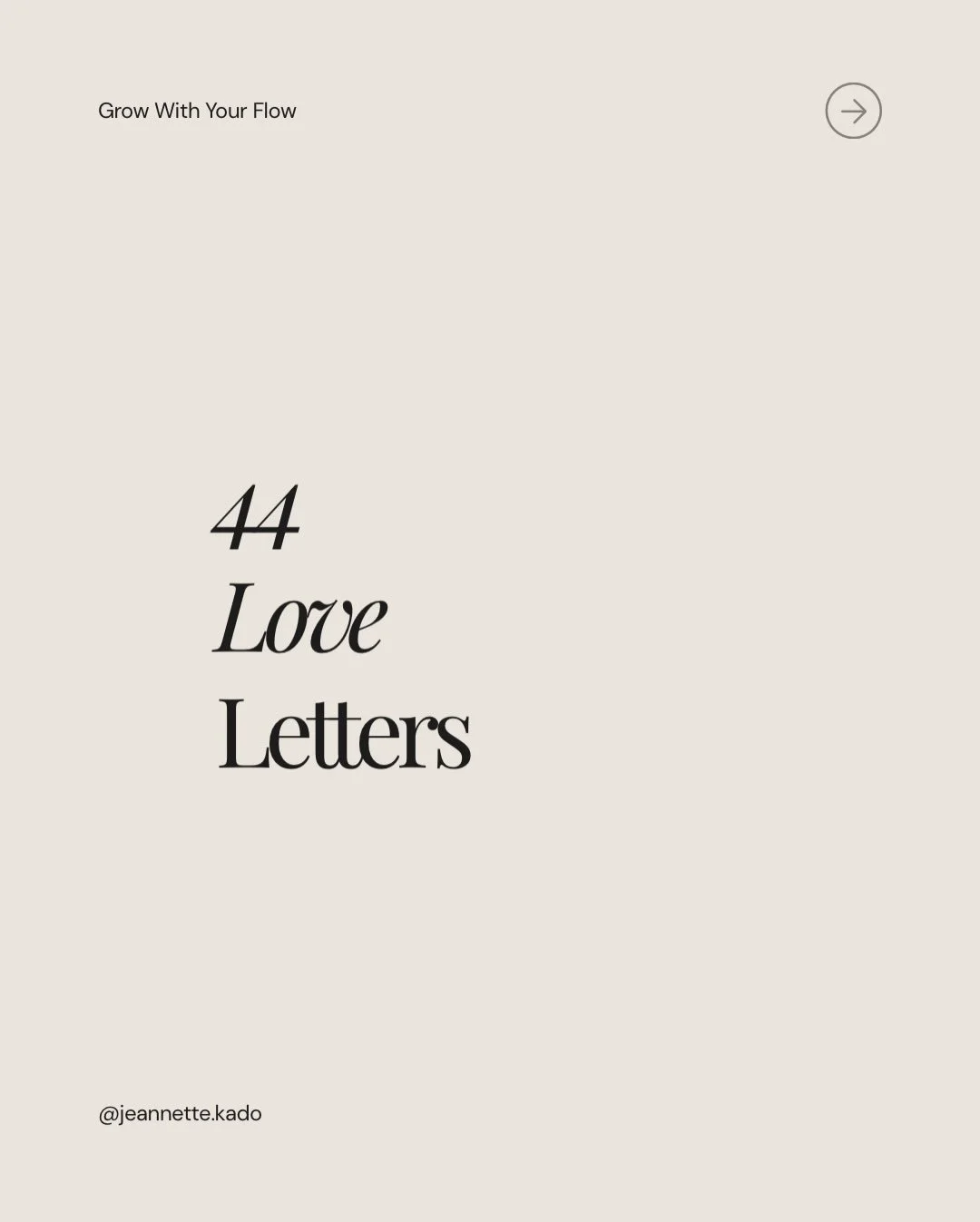 44 Love Letters. 🤍

Vor einiger Zeit habe ich begonnen, regelm&auml;&szlig;ig Love Letters zu schreiben.

Texte &uuml;ber Zugeh&ouml;rigkeit, &Uuml;berg&auml;nge, Natur und das Menschsein.

Diese Nachrichten geh&ouml;ren zu den sch&ouml;nsten R&uuml