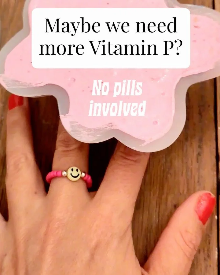 My current prescription: Vitamin P.

Pause. Pleasure. Play.

Especially for myself. 

It started with one song in the middle of a workday.

Then I danced. Touched my body. Sang. Lit a candle. Played my Shruti Box. Made weird noises. And eventually la