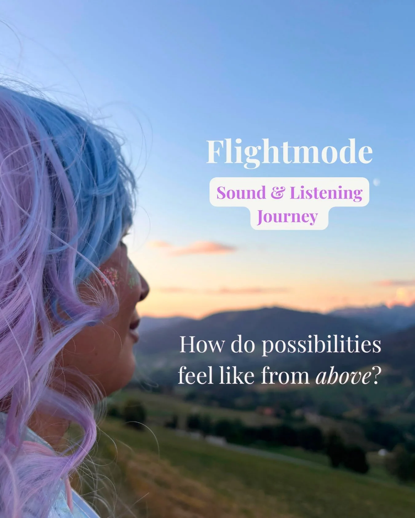 What if you didn&rsquo;t have to do anything for 75 minutes?

Just lie down, listen &mdash; and eventually laugh.

Flightmode is a Sound &amp; Listening Journey into deep rest, imagination and inner spaciousness.

Music, sound, silence and my voice t
