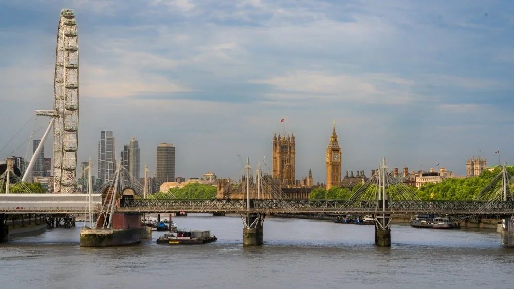 The Thames towards Westminster